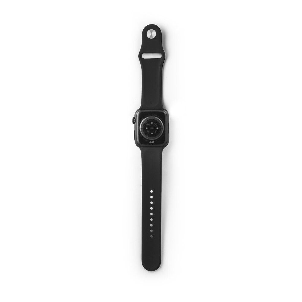 WILES Smartwatch 1.85"-Bildschirm, IPX4, 3 Tage Akku, Silikonarmband - schwarz-535