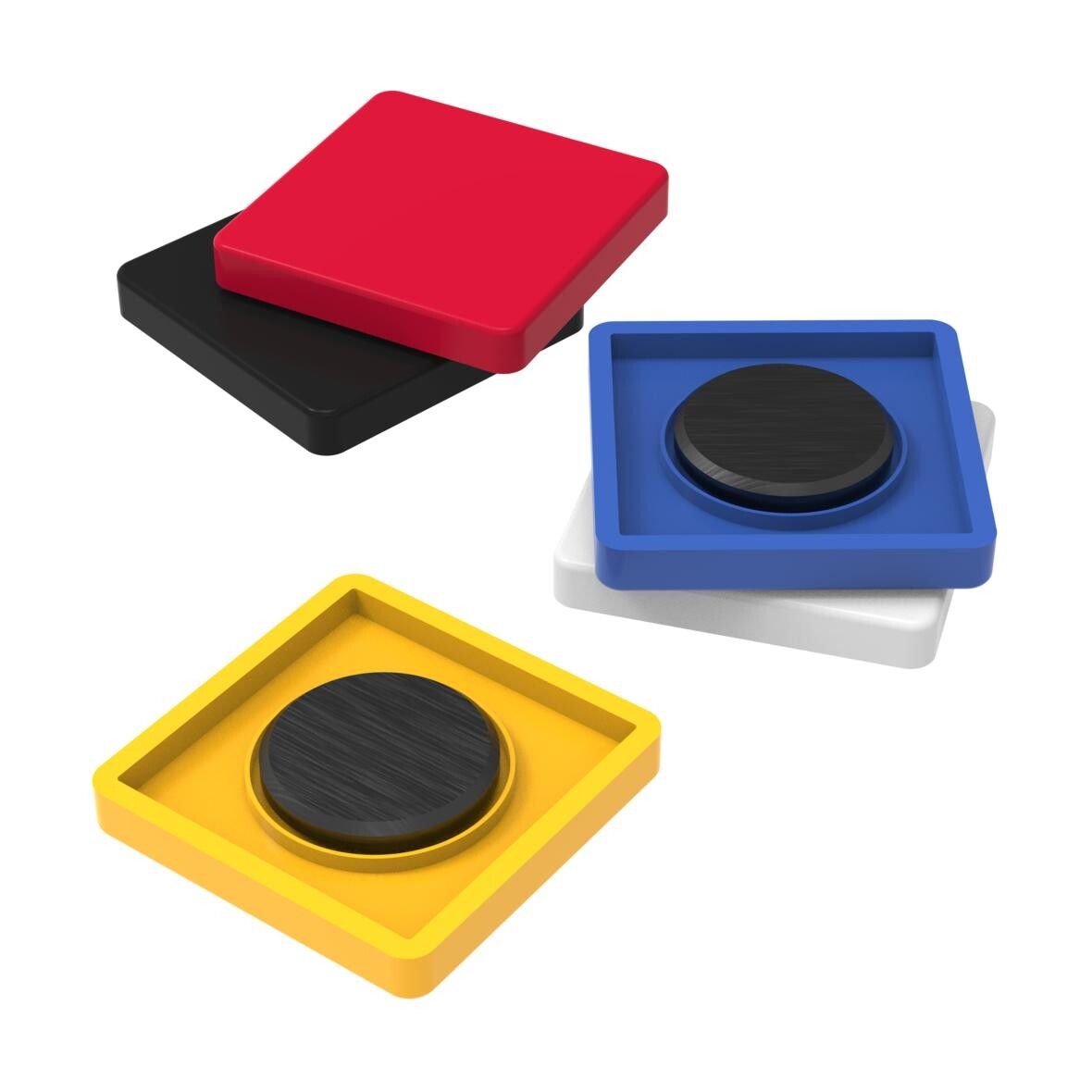 Magnet Quadrat - weiß-476