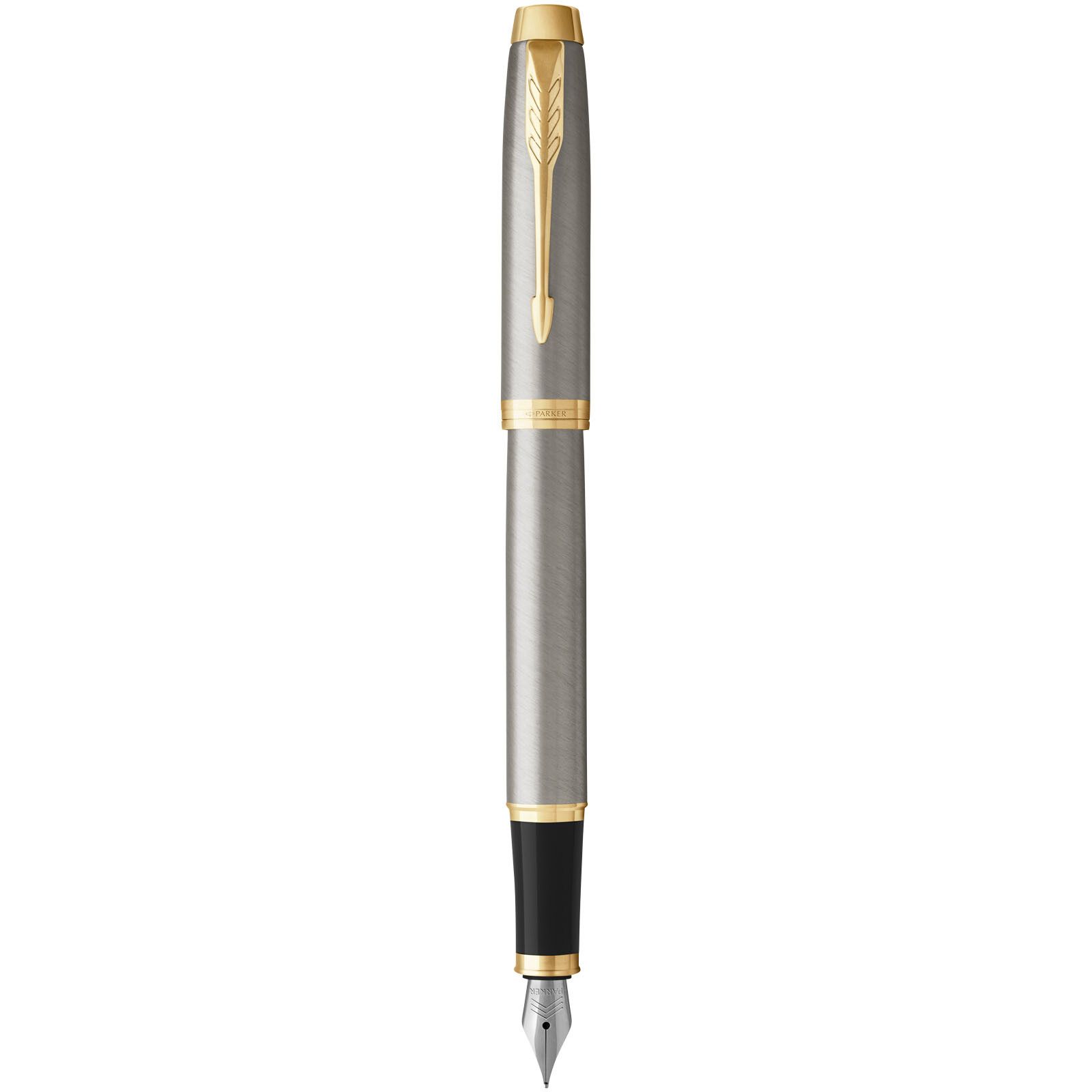 Parker IM Füllfederhalter (blaue Mine) - metal-535
