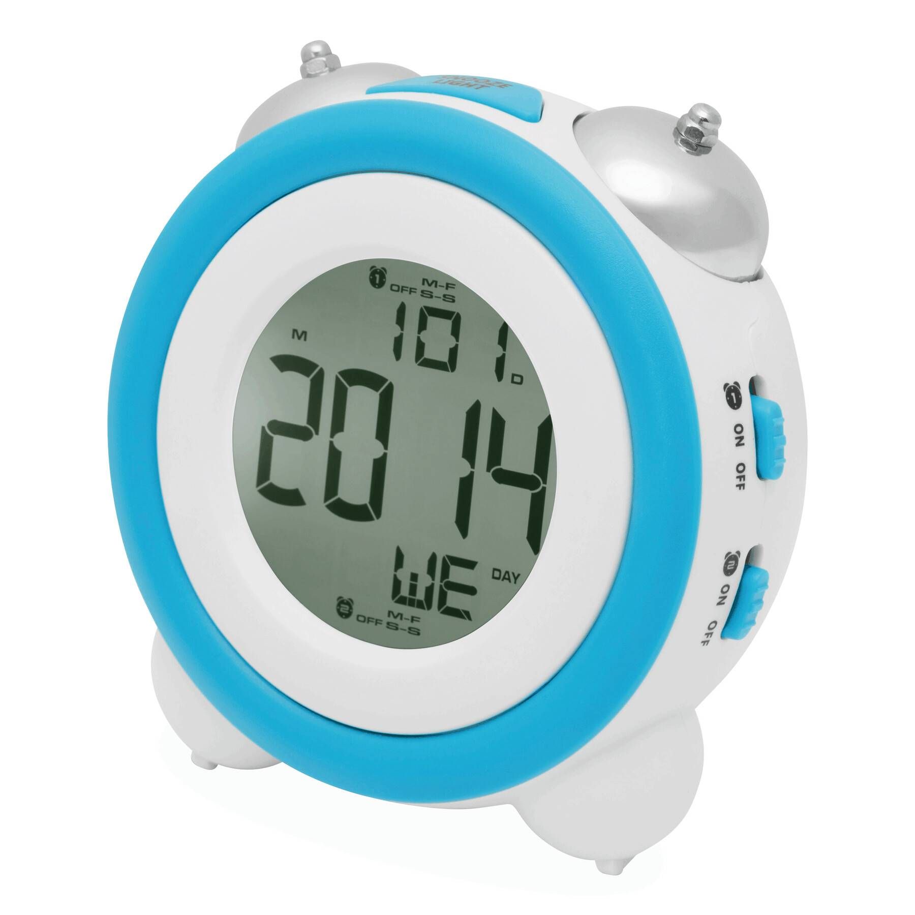 Wecker MODERN RETRO - blau - weiß-460