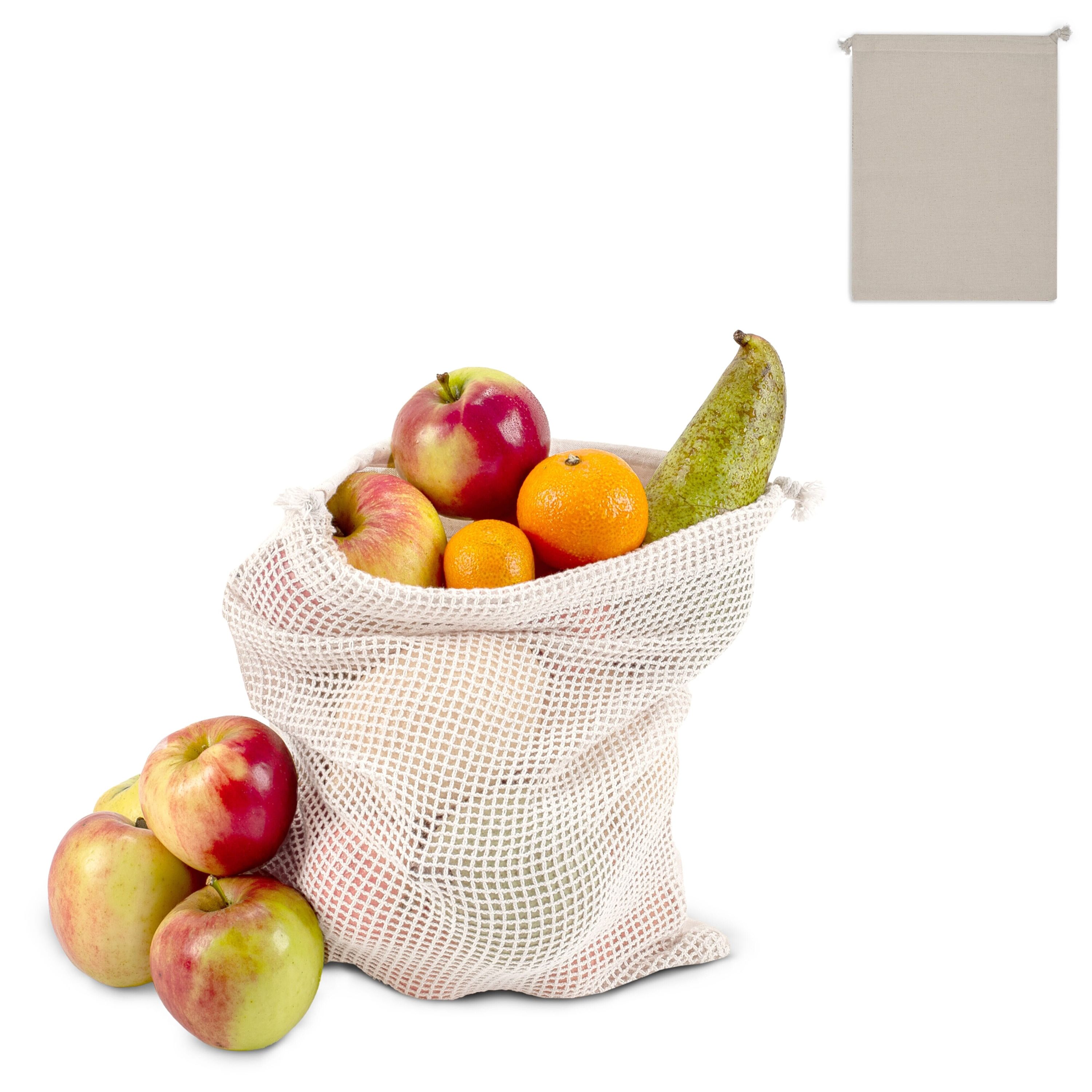 Wiederverwendbare Lebensmitteltasche OEKO-TEX® Baumwolle 25x30cm - natur-70