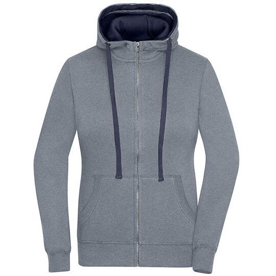 grey melange - navy