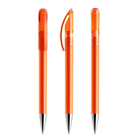 prodir DS3 TTC Twist Kugelschreiber Metall-Spitze - transparent - orange-208