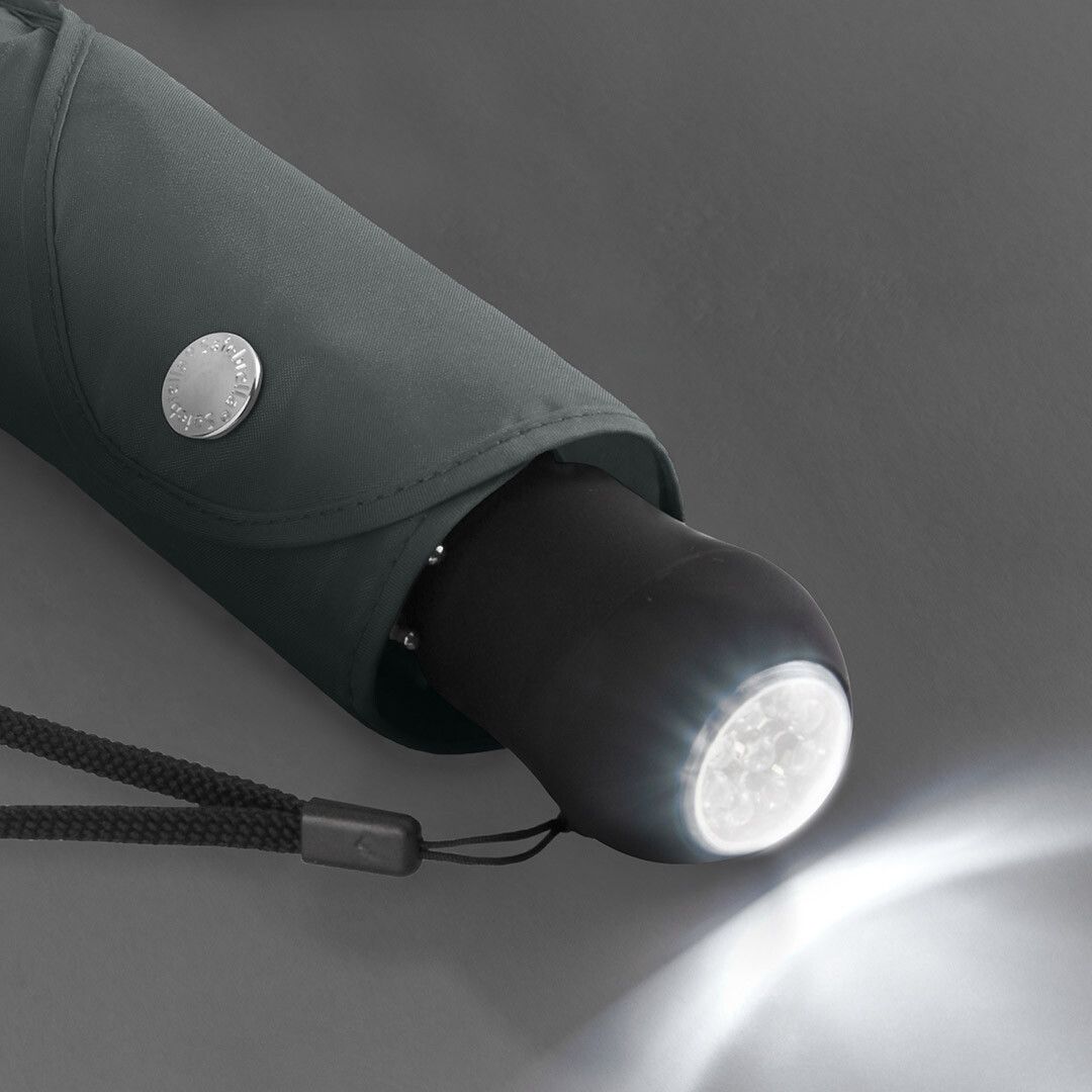 Taschenschirm Safebrella® LED-Lampe Ø98 cm - grau-310