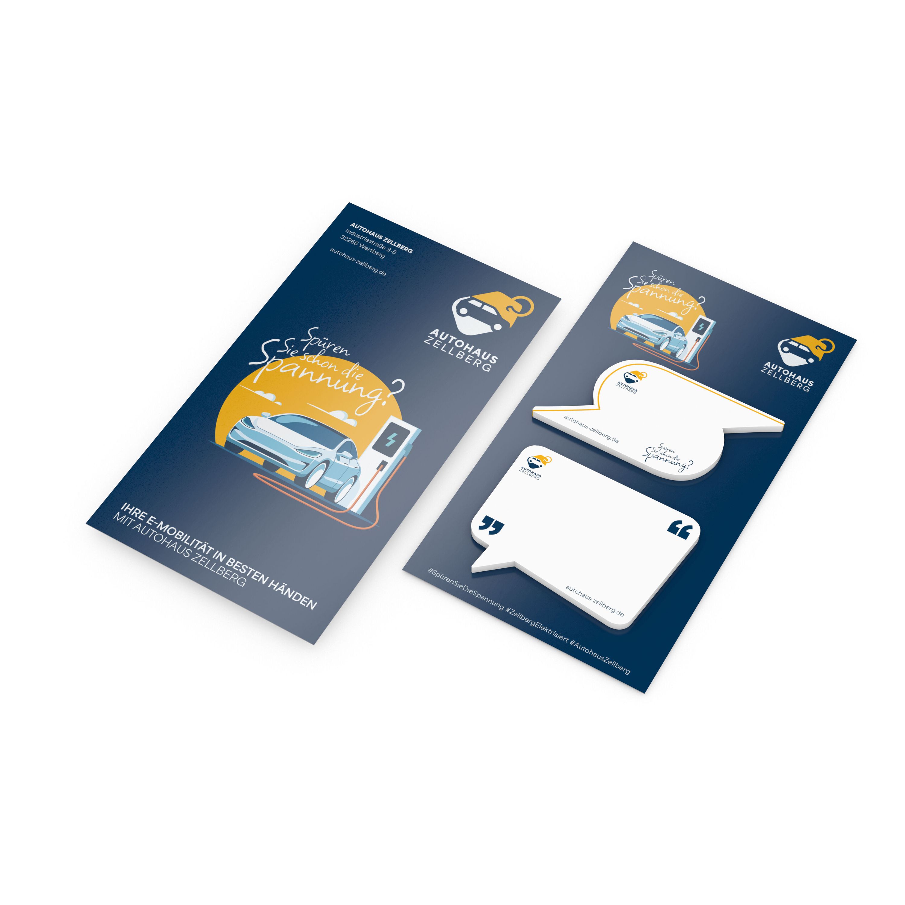 Haftnotiz-Karte Note-Card Form, Blitz – Sprechblase-254