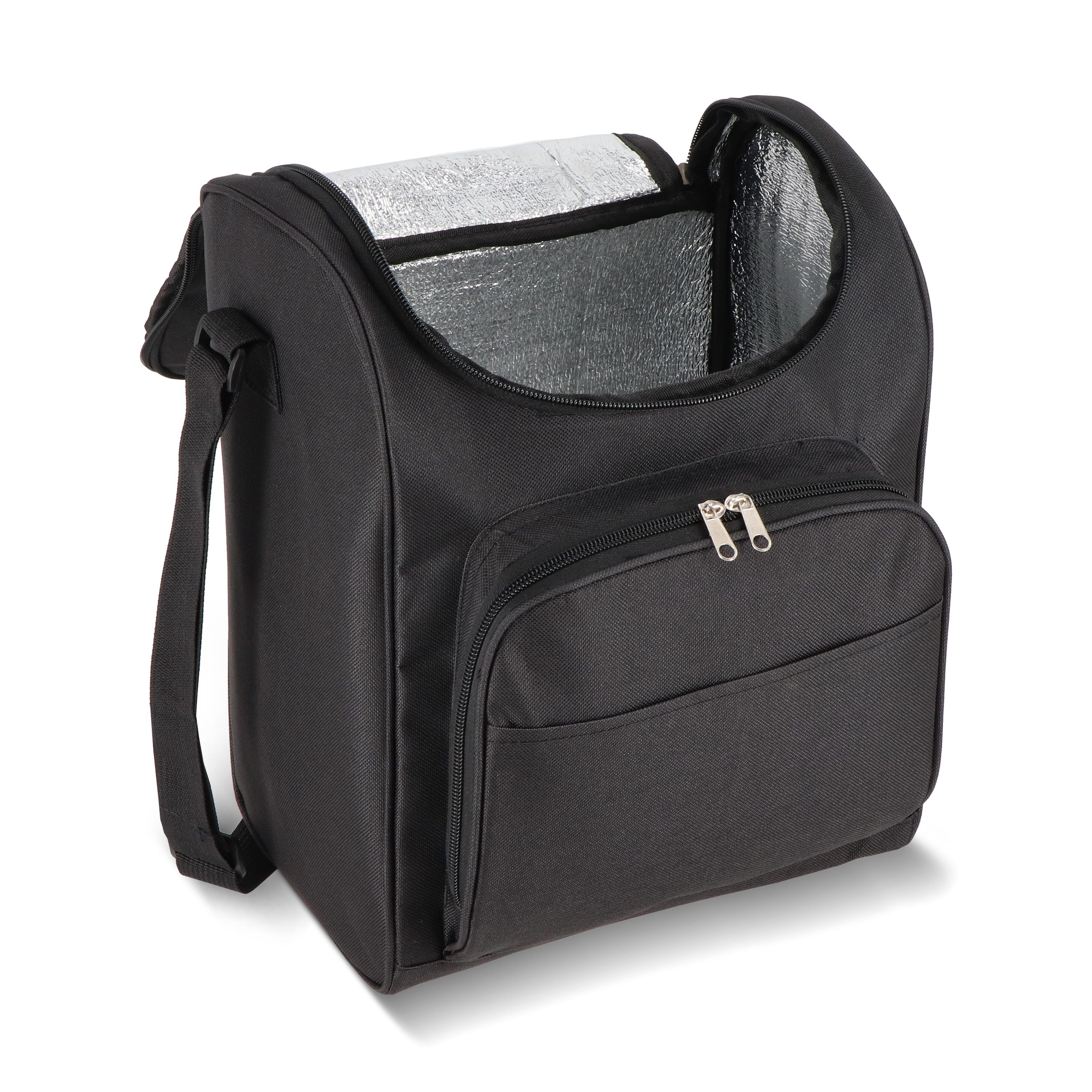 R-PET 600D Kühltasche 26 x 19 x 34cm 13L - schwarz-512