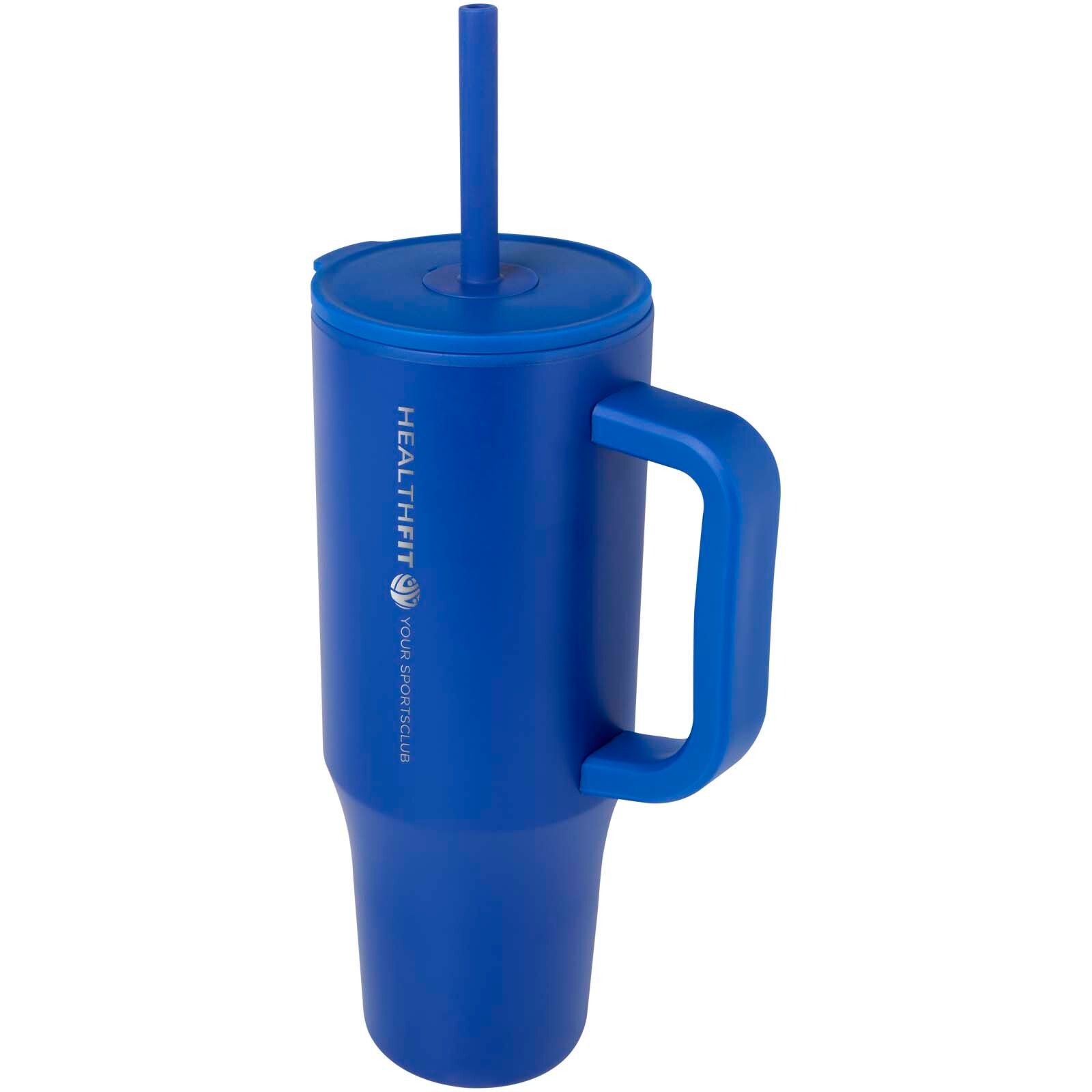 Brady 900 ml RCS-zertifizierter Isolierbecher mit Silikon Trinkhalm - royalblau-270