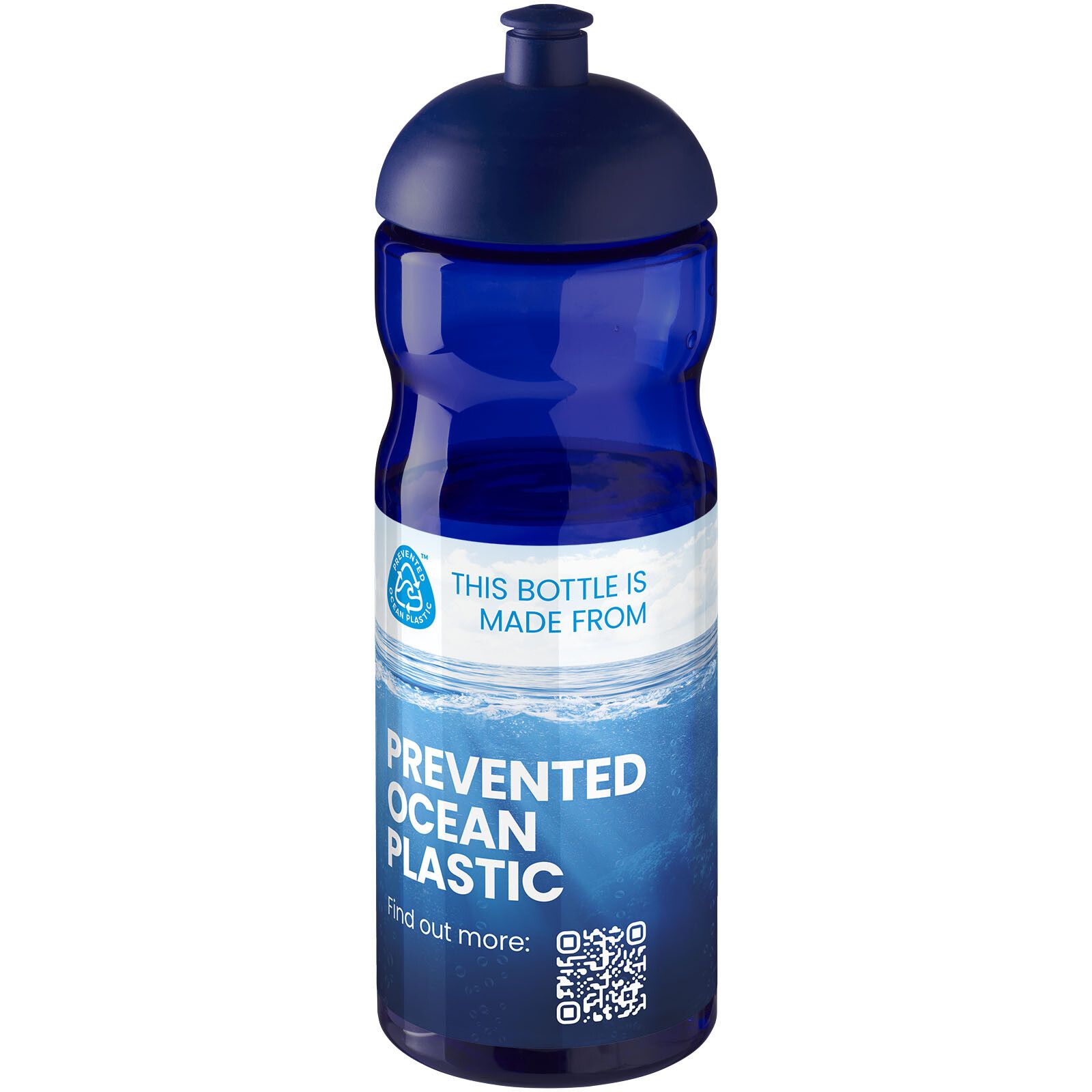 H2O Active Eco Base 650 ml Sportflasche mit Stülpdeckel - blau-24