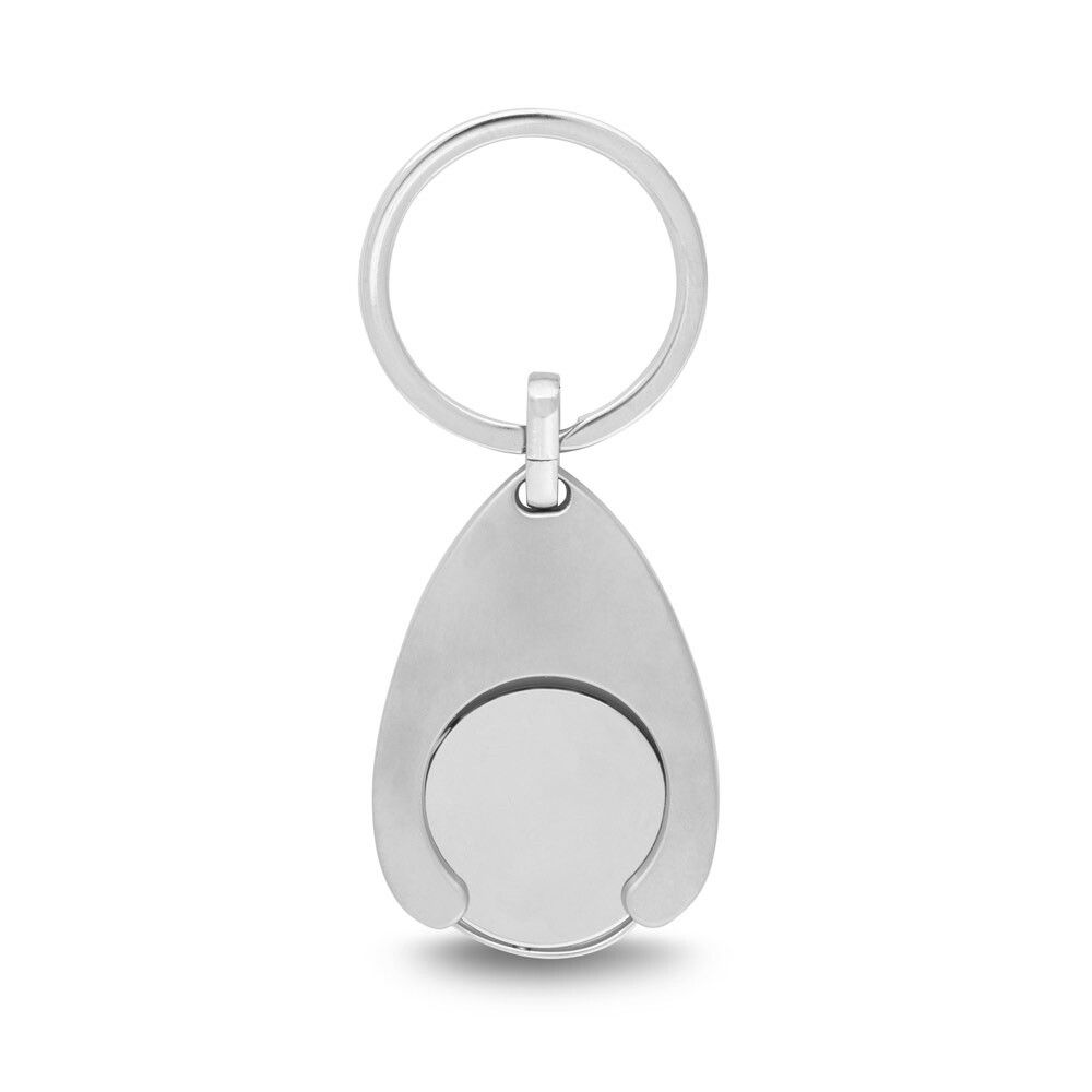 PORTHOS Schlüsselanhänger aus Metall - satinsilber-1000