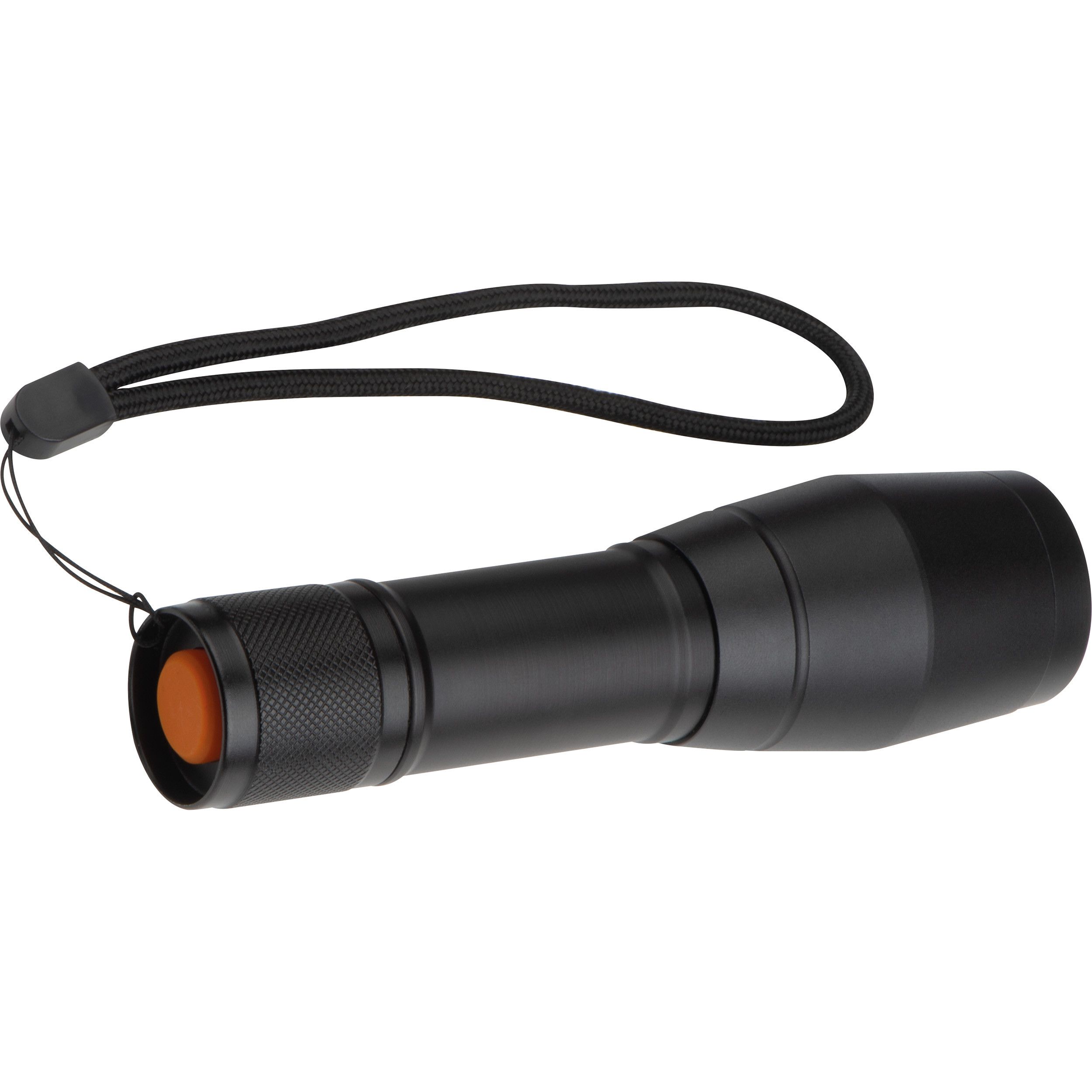 LED Taschenlampe mit 3 verschiedenen Lichtfunktionen - schwarz-381