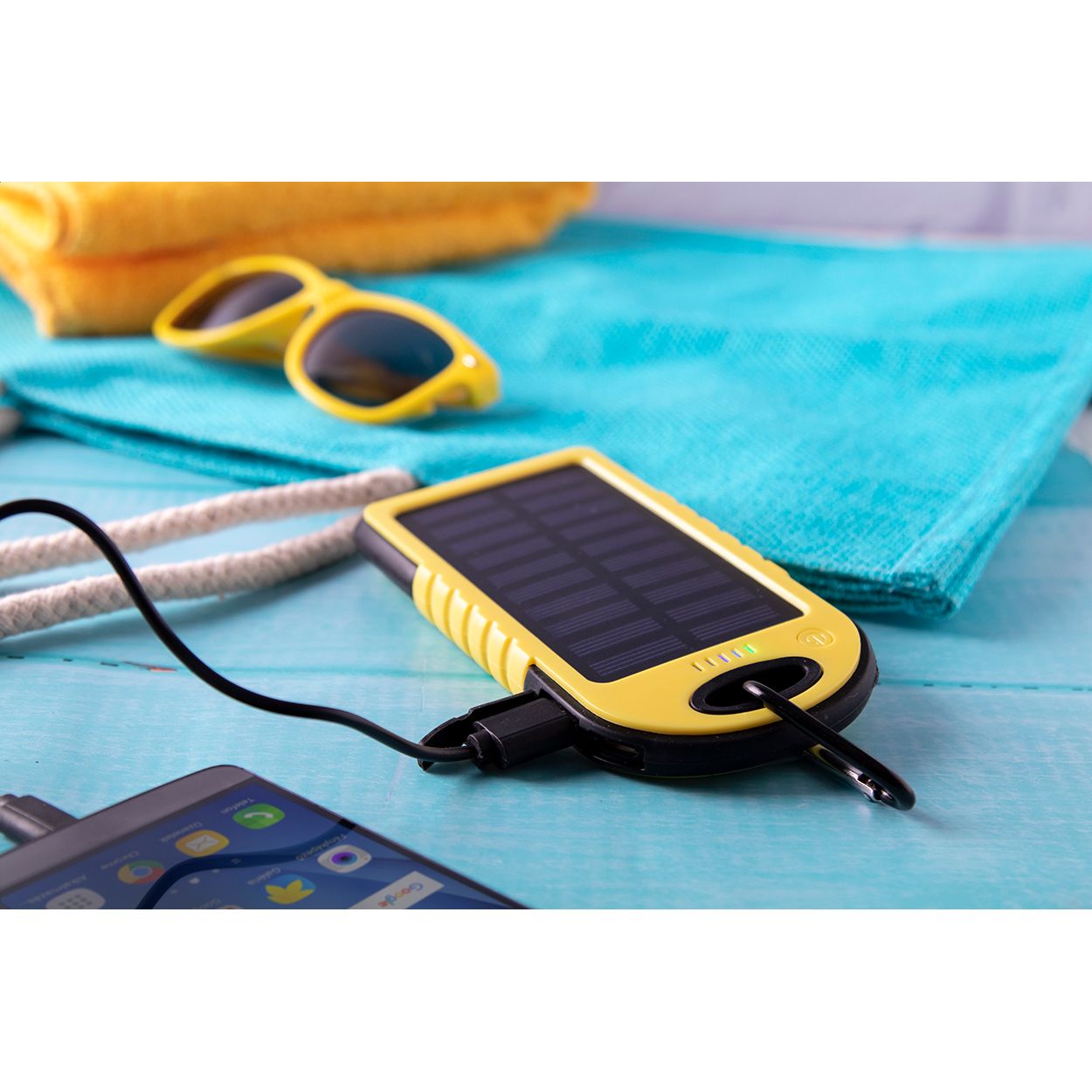 Powerbank Lenard - gelb - schwarz-188