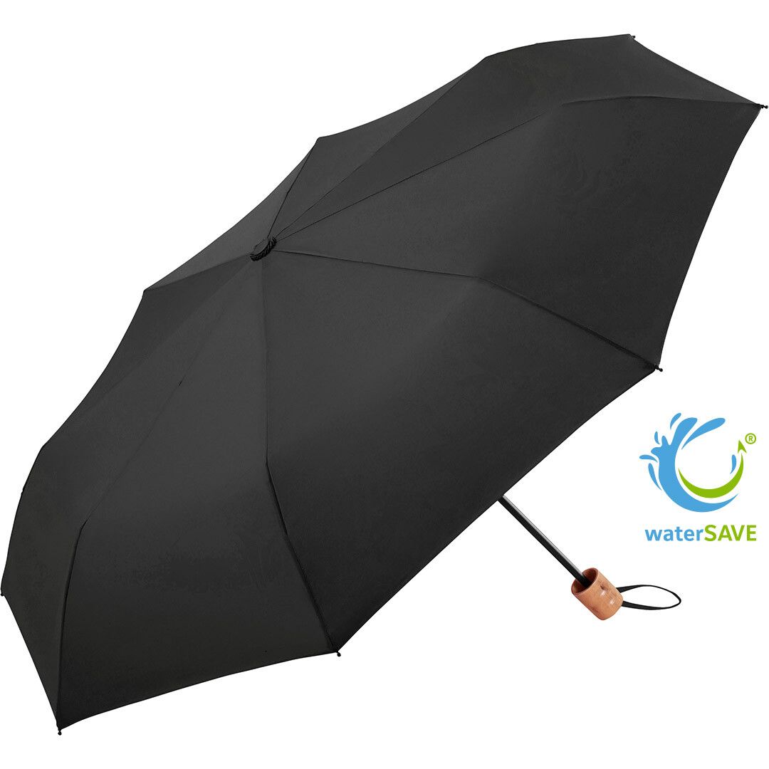 Taschenschirm ÖkoBrella Shopping mit waterSAVE® Bezug Ø98 cm - schwarz-47