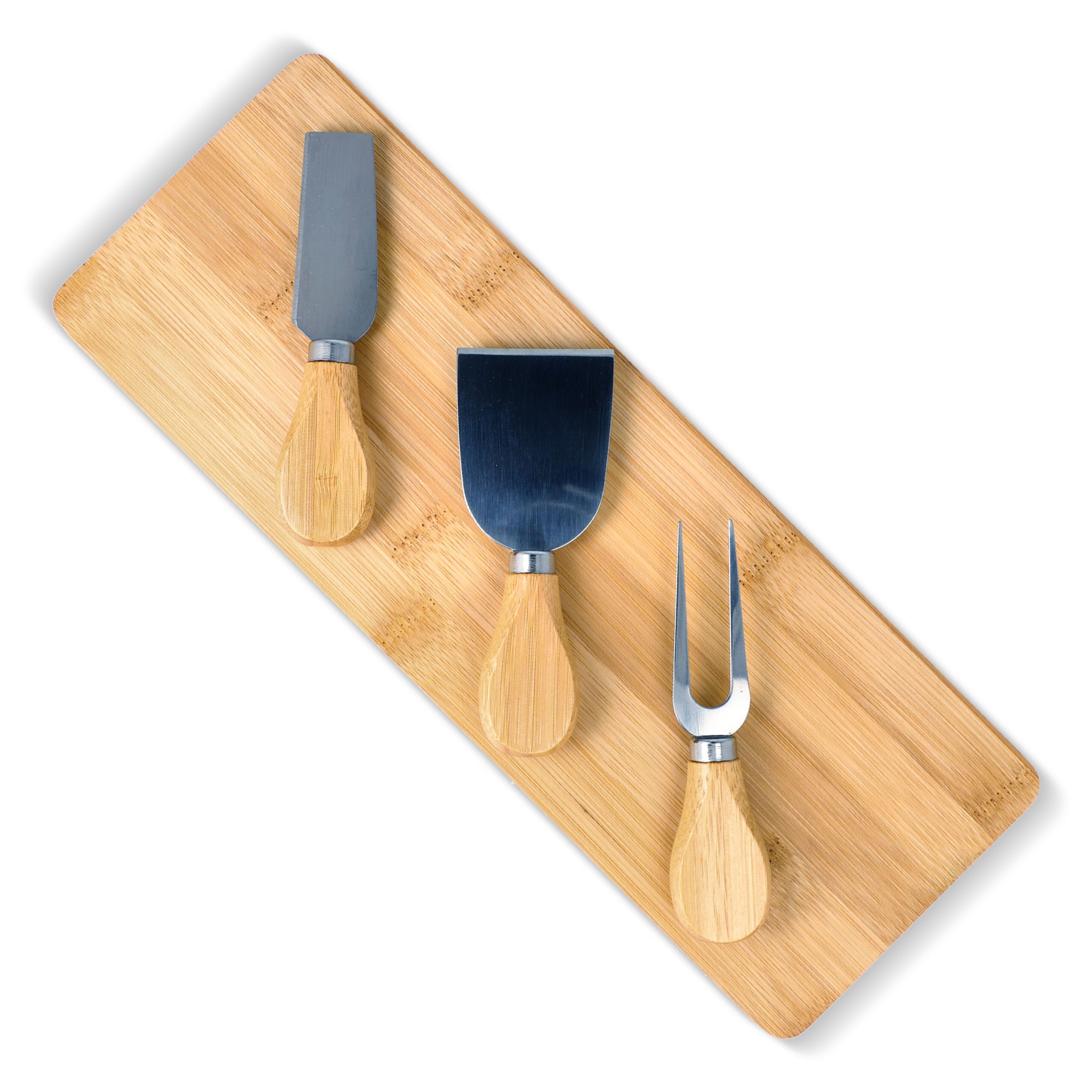 3er Bambus-Käse-Servier-Set - natur-142