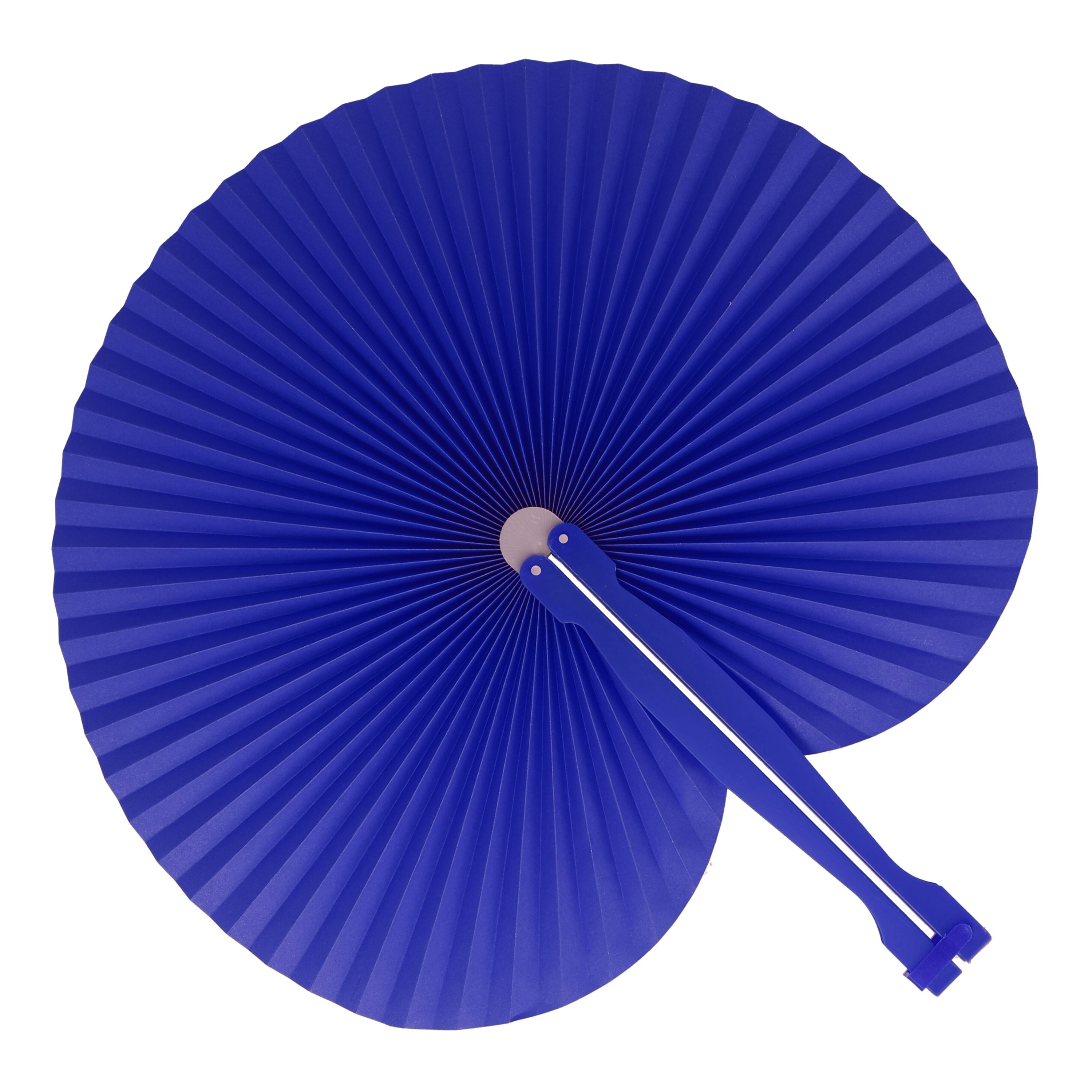 Mini faltbarer Handfächer - blau-190