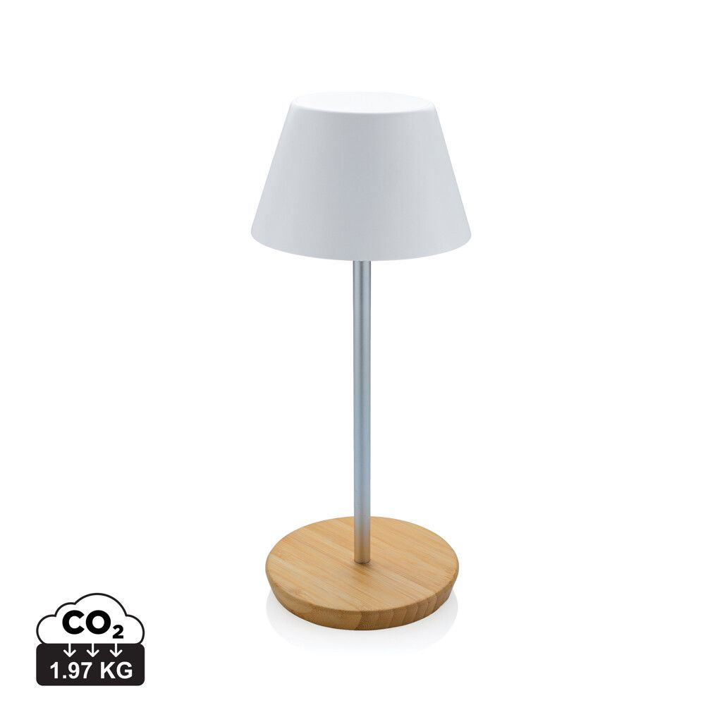 Pure Glow USB-Tischleuchte aus RCS recyceltem Kunststoff - weiß-477