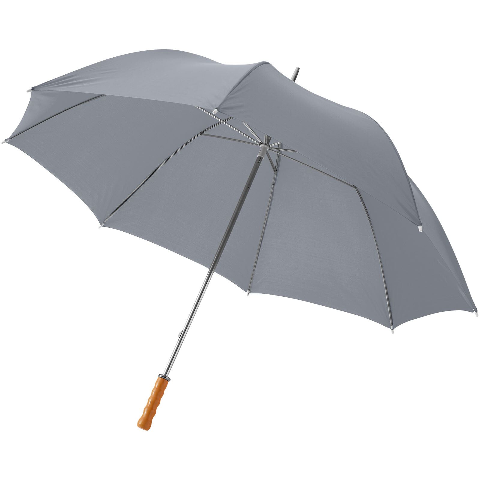 Karl 30" Golfschirm mit Holzgriff - grau-918
