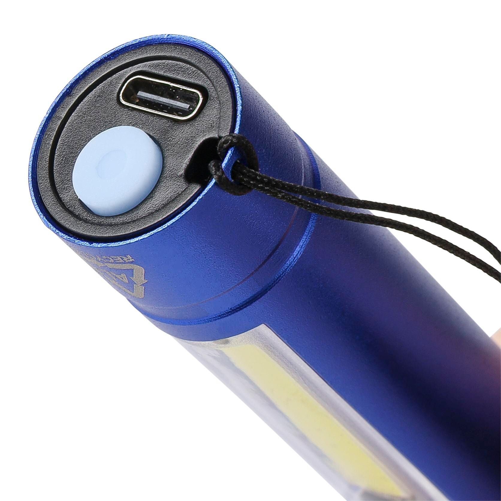 Taschenlampe aus recyceltem Aluminium COB Sami - silber-392