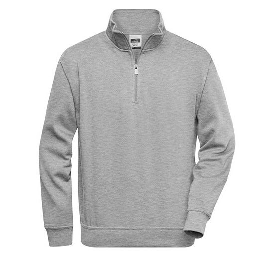 Workwear Half Zip Sweat - grey heather-607