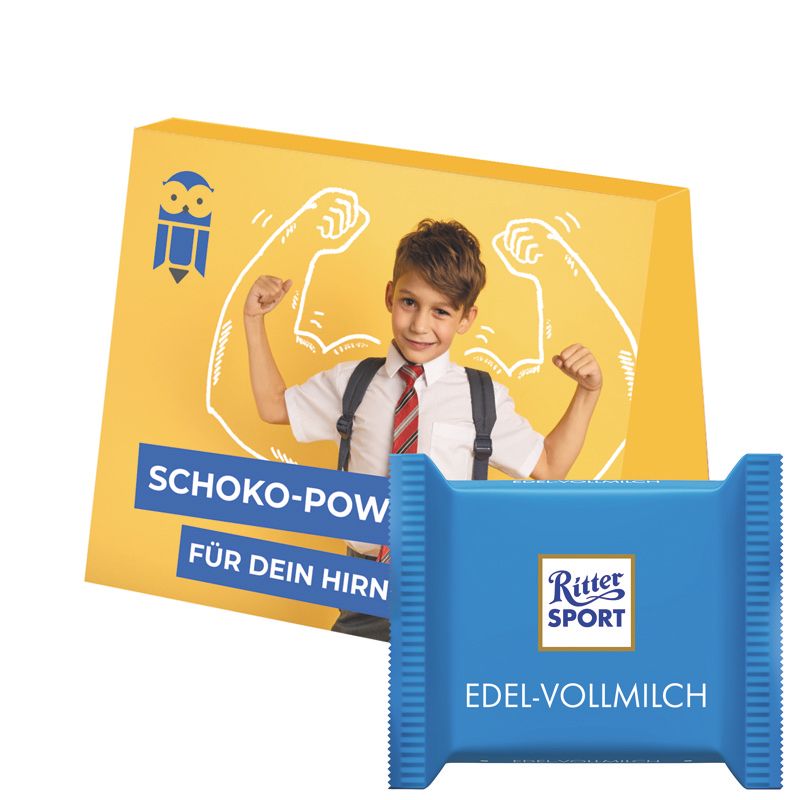 Werbekarte Midi, Ritter SPORT mini Haselnuss-154