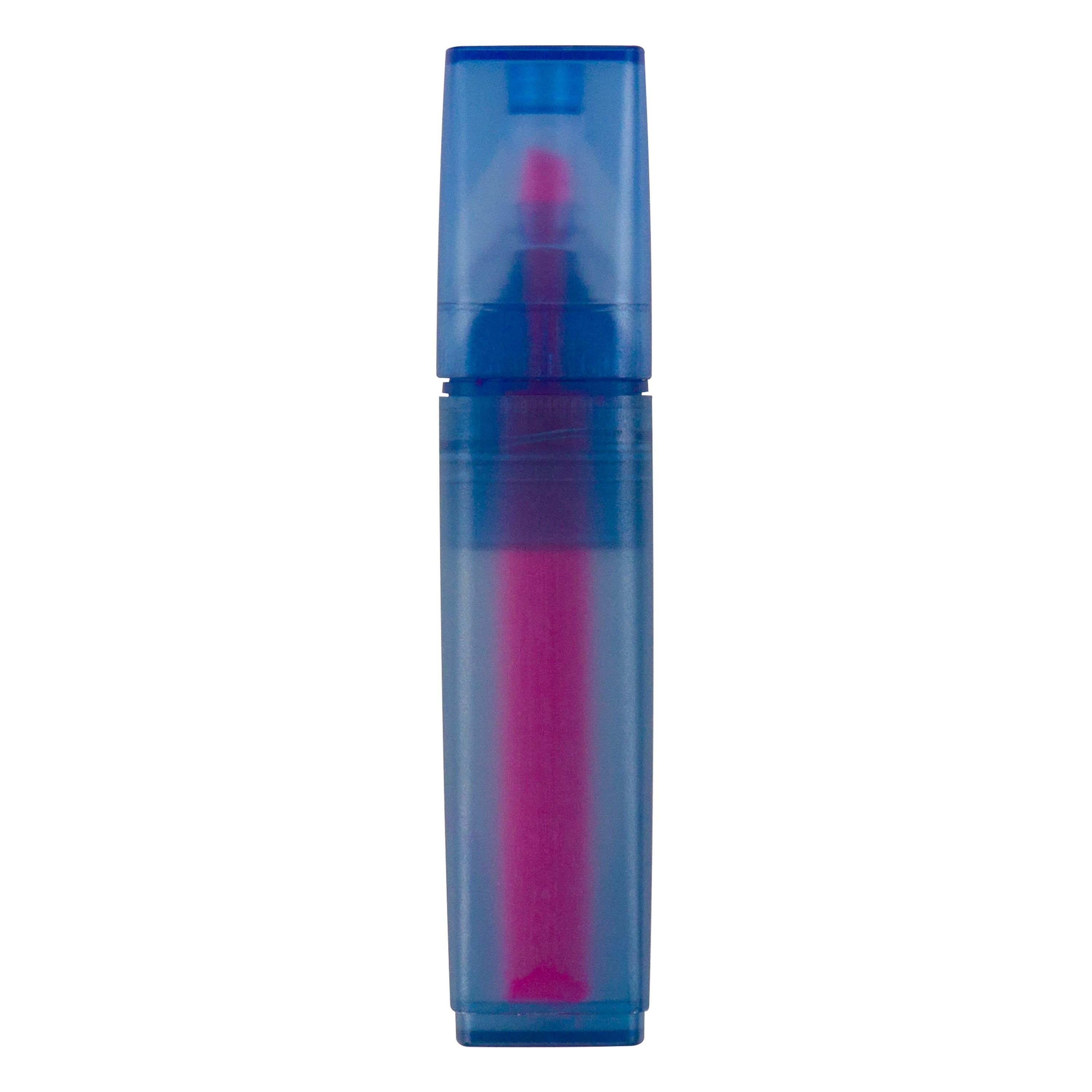 Textmarker aus R-PET-Material - blau  -  rosa-390