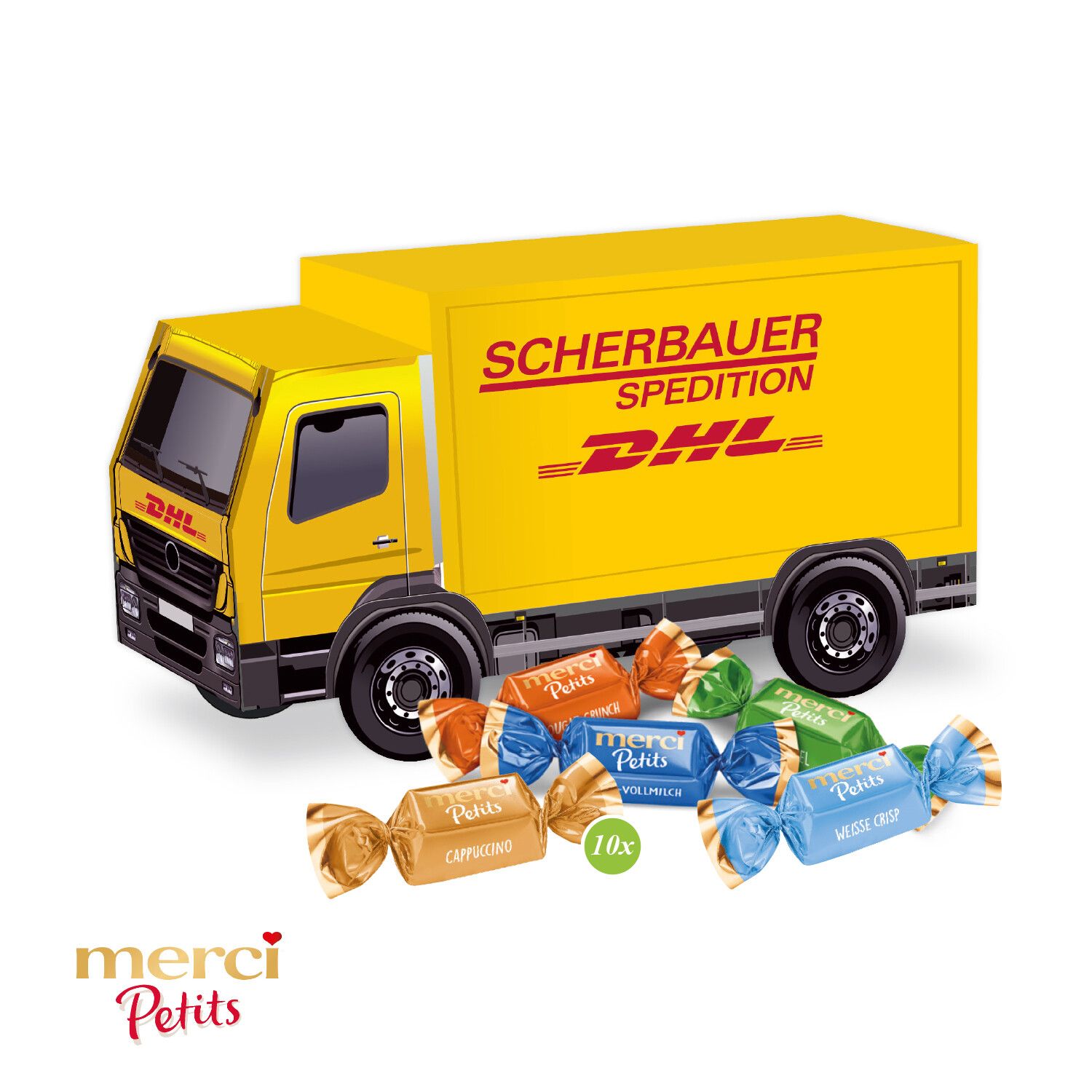 3D Präsent "Lkw" mit Merci Petits-943