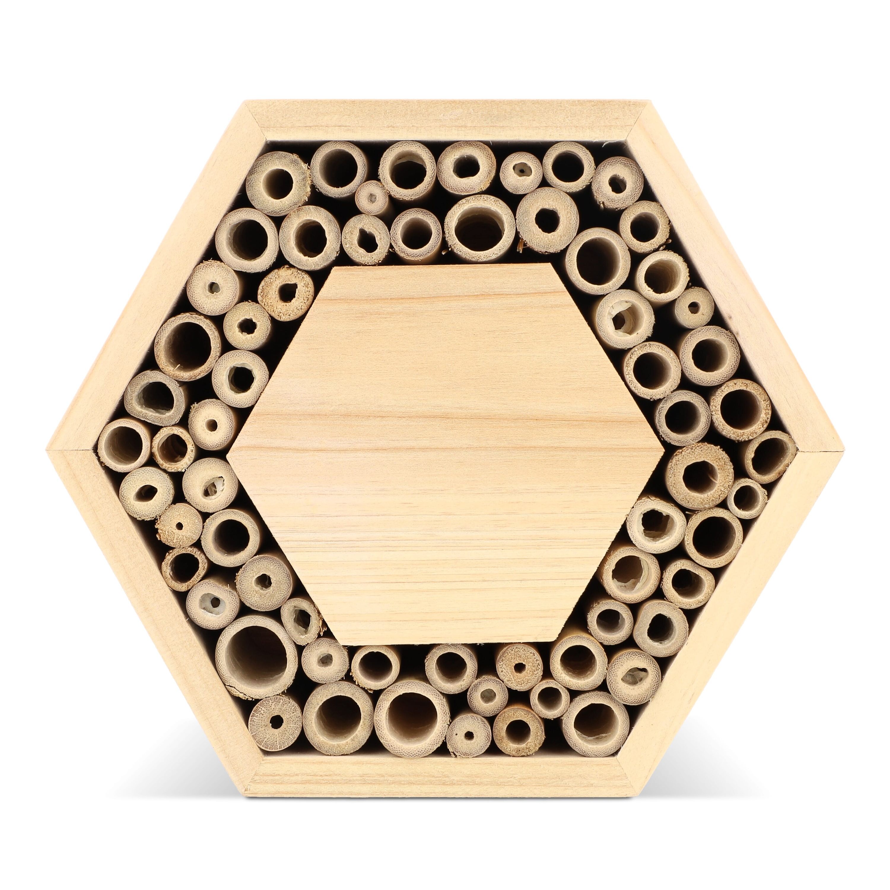 Bienenhaus aus FSC-Holz, sechseckig - natur-613