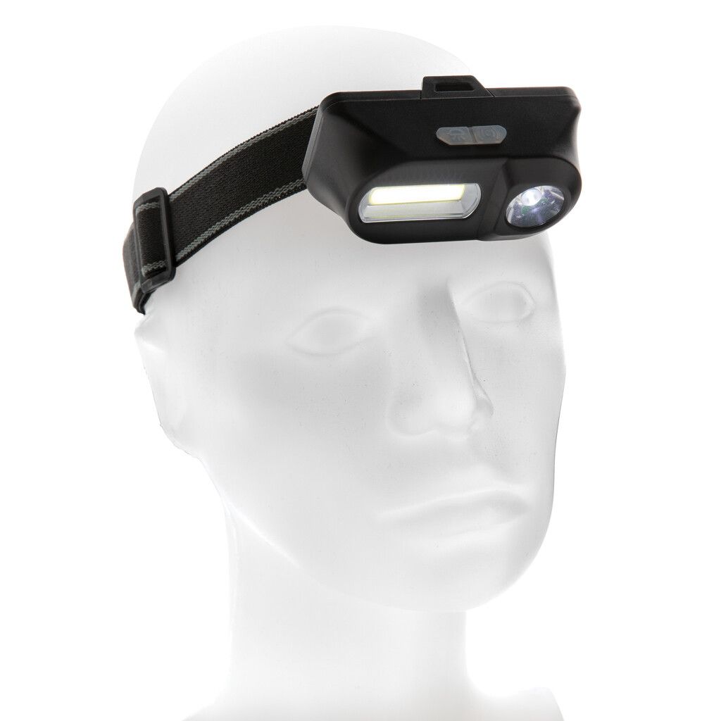 COB und LED Stirnlampe - schwarz-749