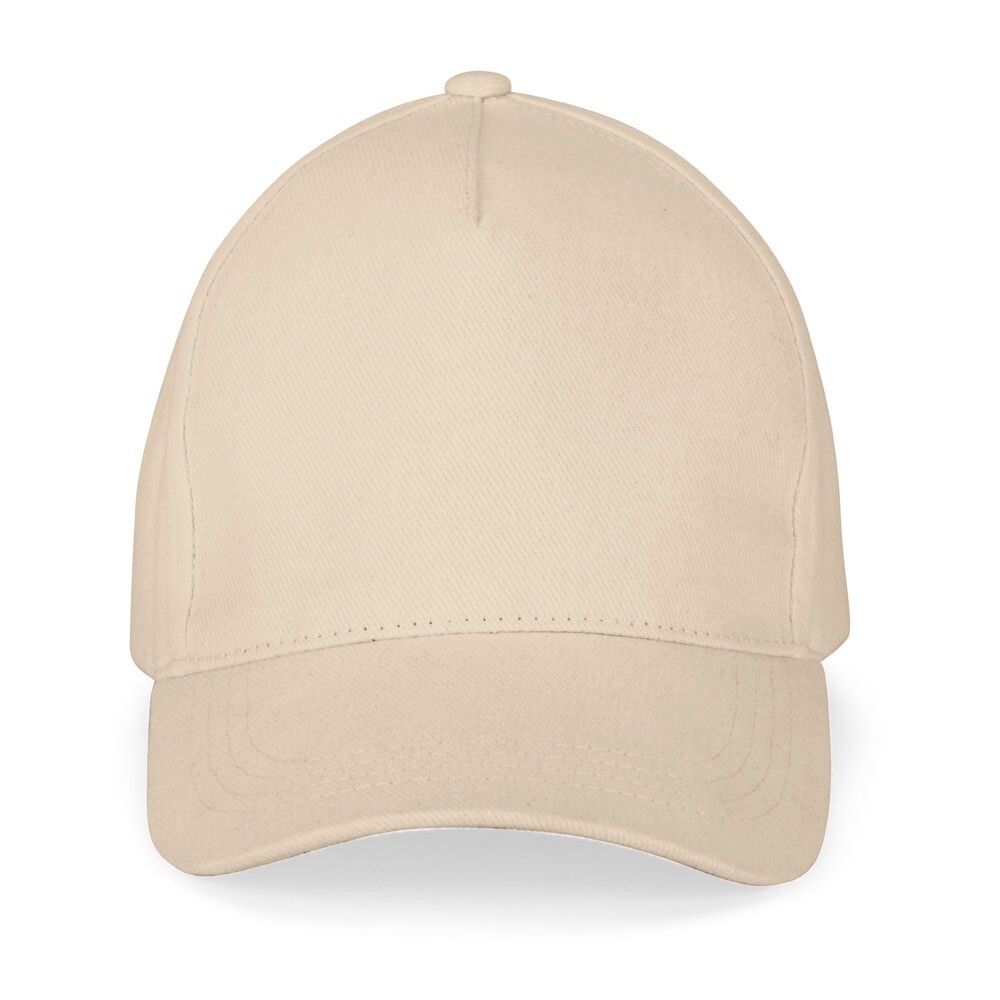ASHTON Kappe aus 100% Baumwolle (260gsm) mit 5 Segmenten - beige-920
