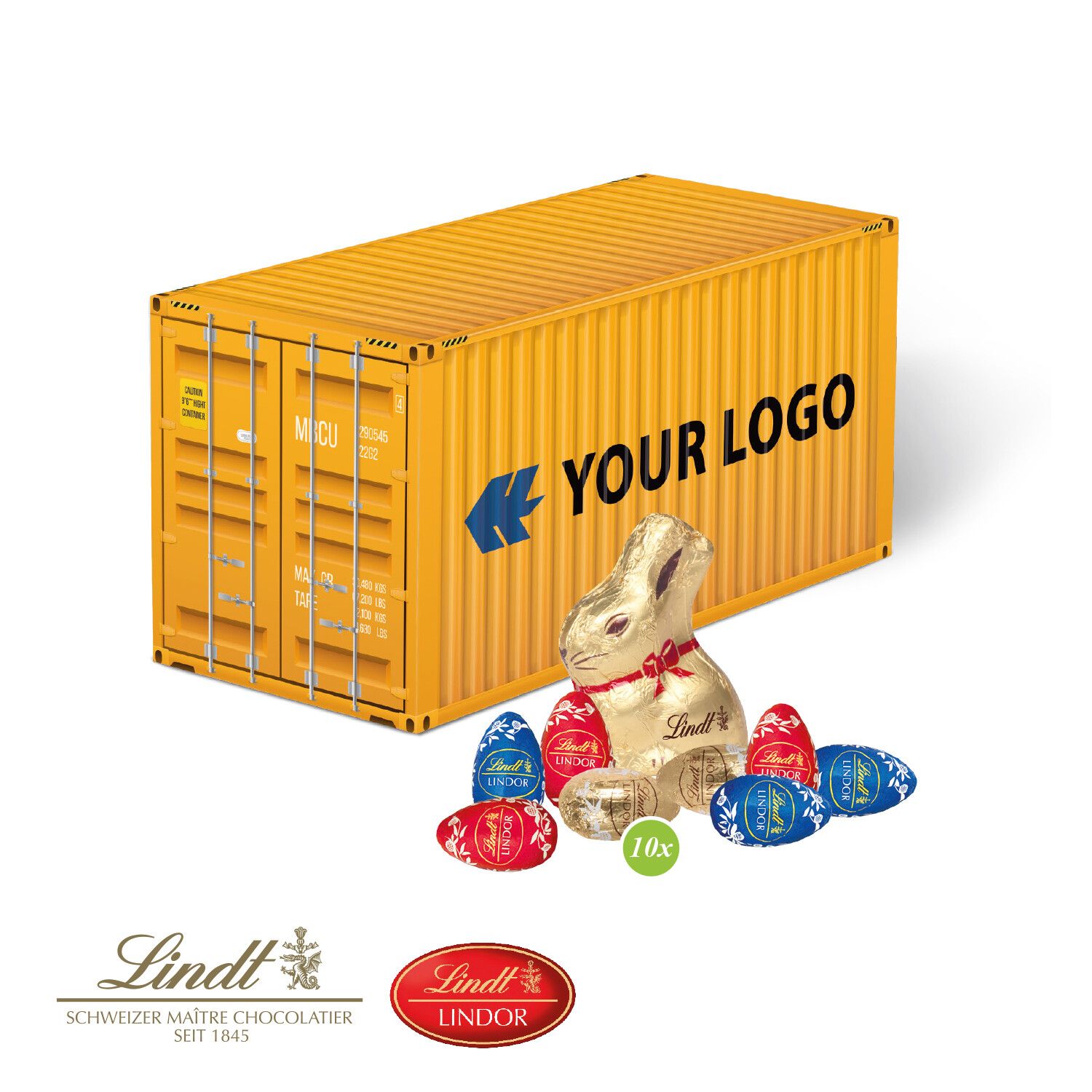 3D Präsent "Container" Ostern mit Lindt Schokoladenmischung-747