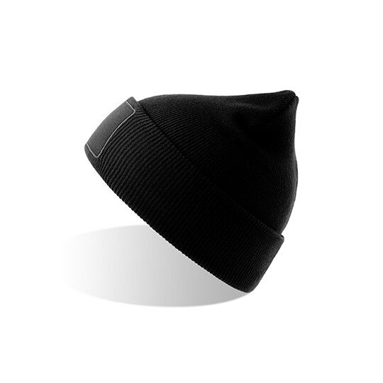Wind-S Beanie with Patch - black-716
