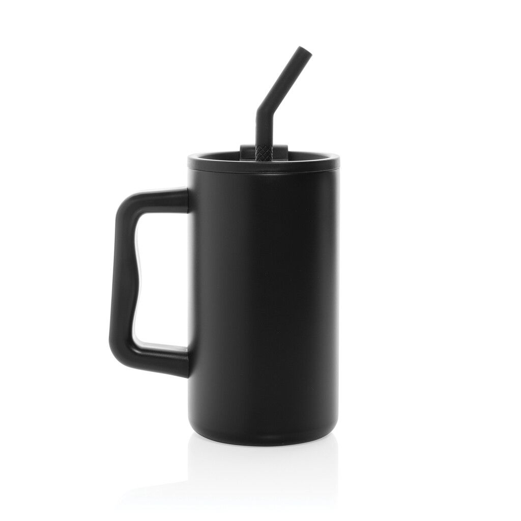 Cube Becher aus RCS recyceltem Stahl 800ml - schwarz-109
