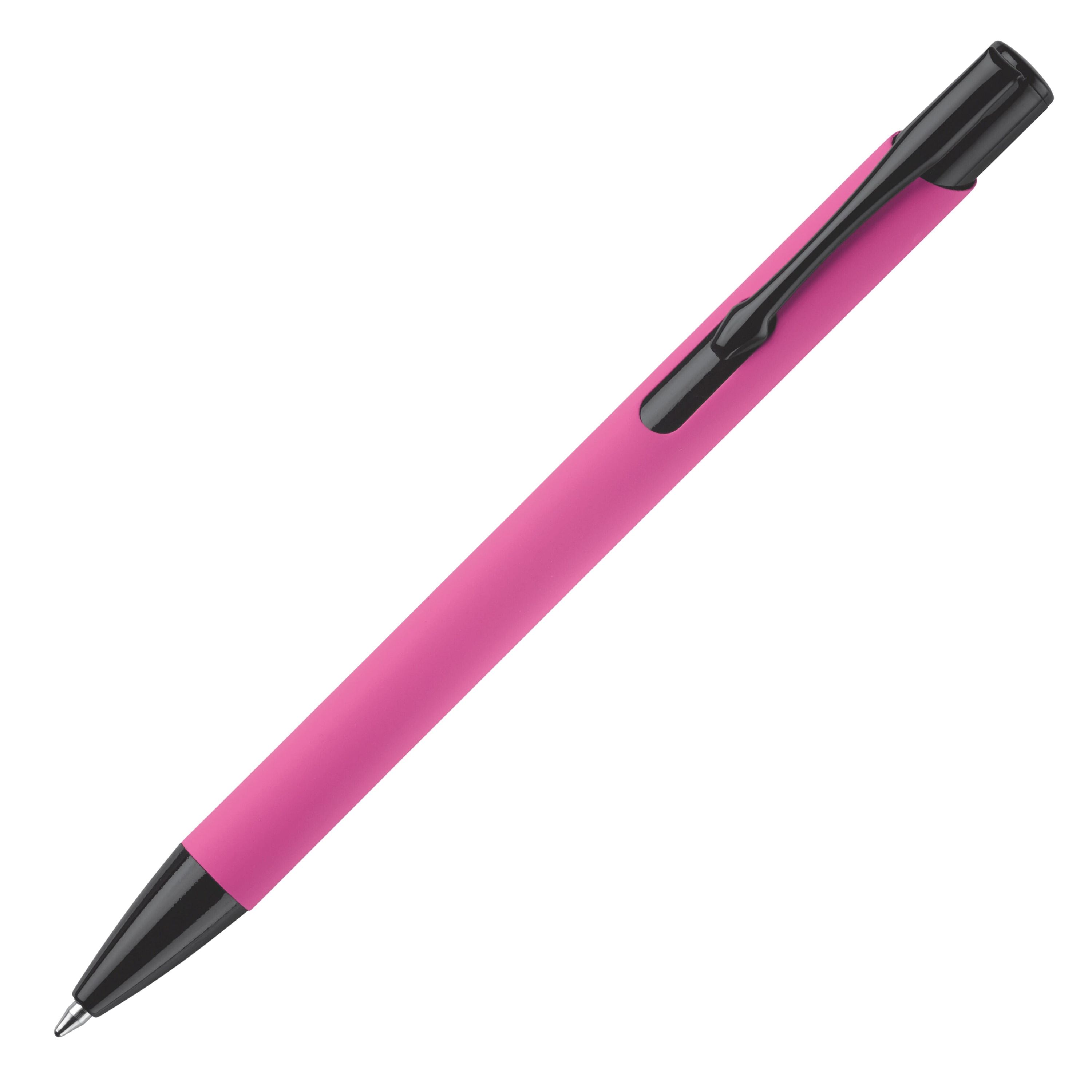 Kugelschreiber Alicante wSofttouch - rosa  -  schwarz-303