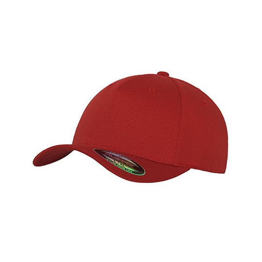 Flexfit 5 Panel Cap - red-802