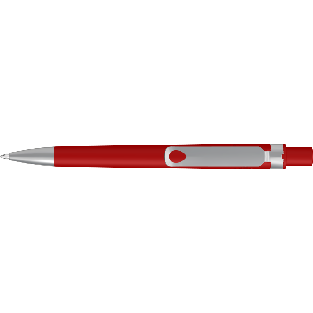 Recycled Pet Pen Core F Si Druckkugelschreiber - rot-560
