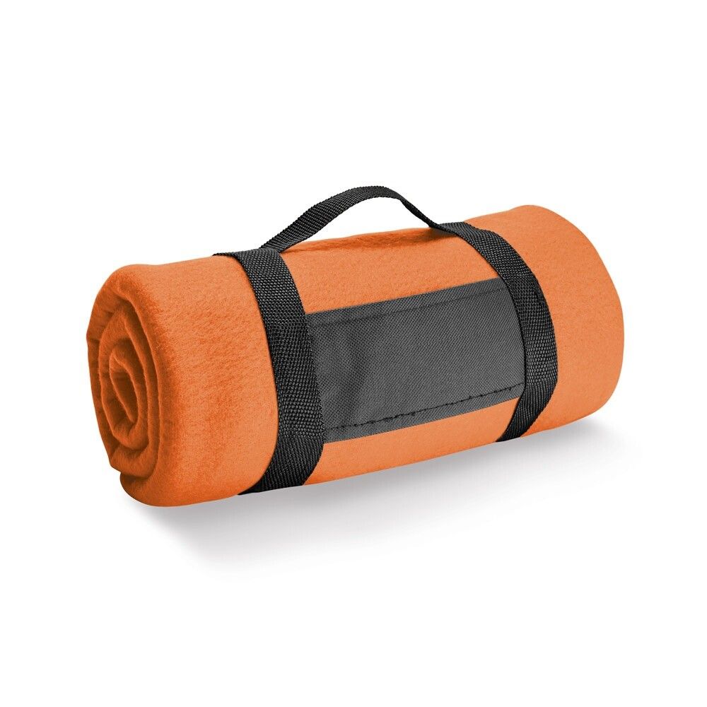 THORPE Fleecedecke (180 g/m²) mit abnehmbarem Griff - orange-562