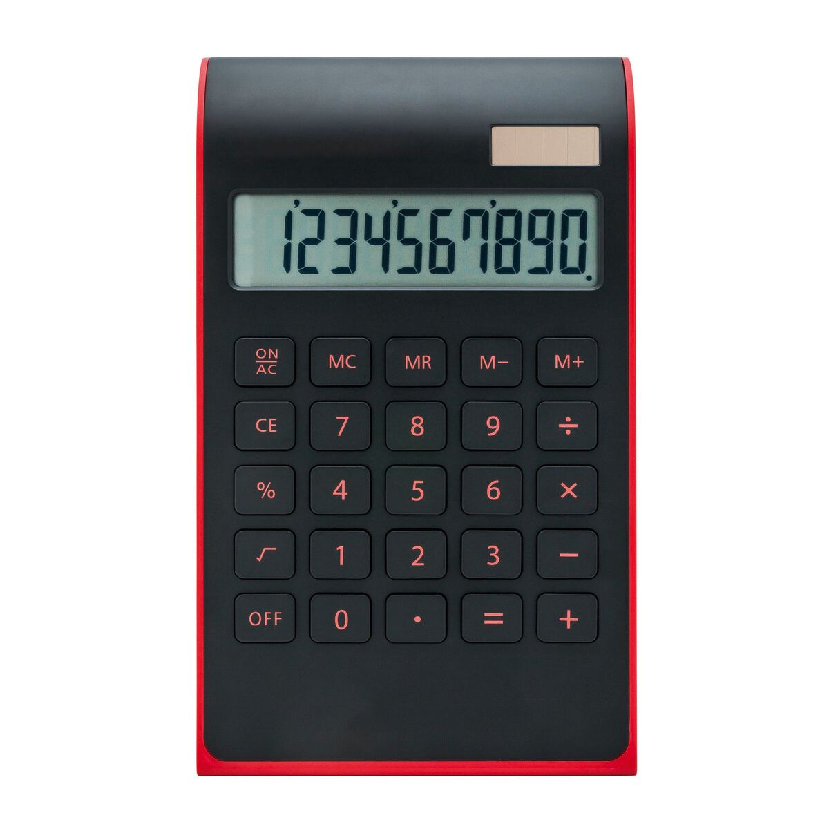 Solartaschenrechner VALINDA - schwarz - rot-902