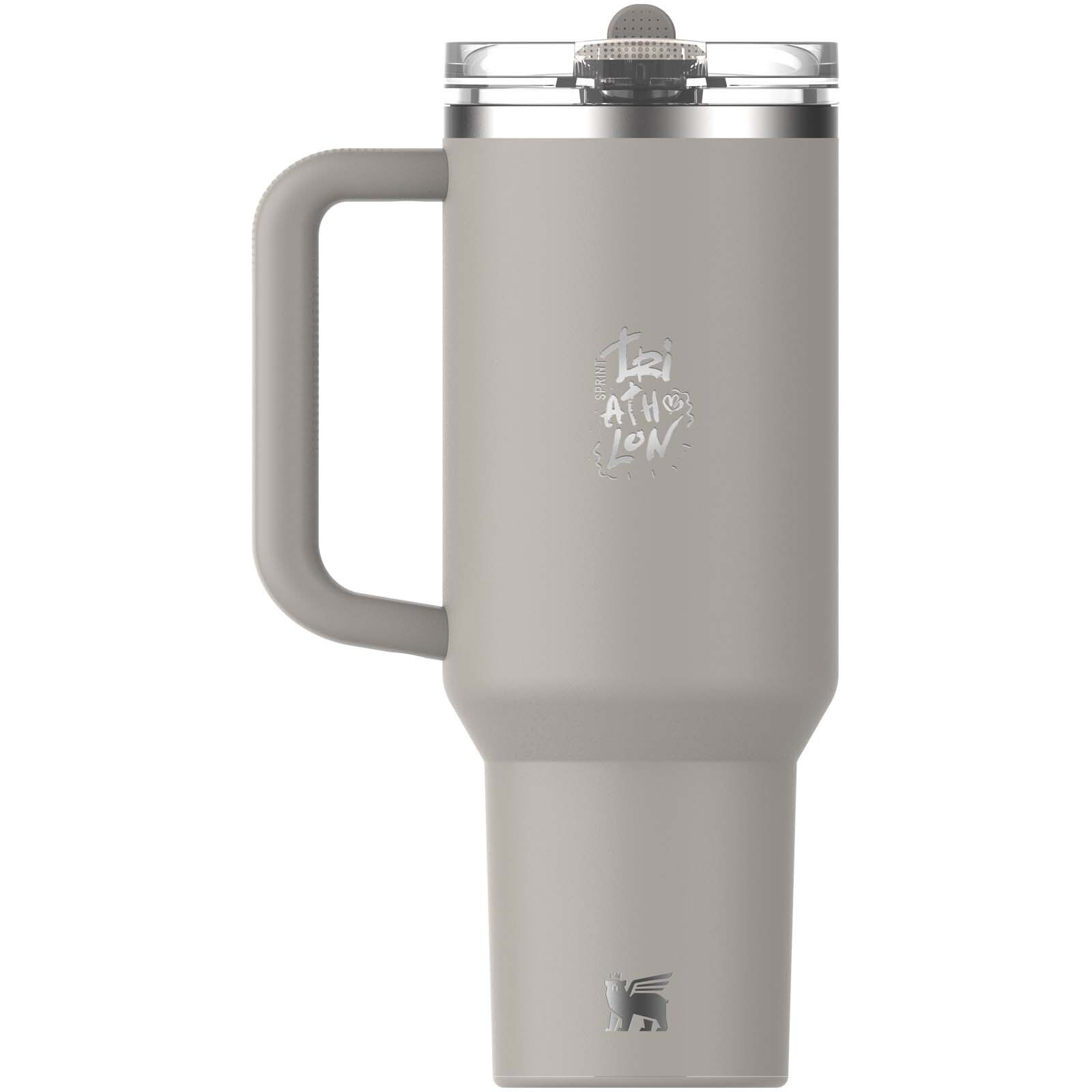 Stanley Quencher ProTour 1180 ml Thermobecher aus recyceltem Edelstahl mit Flip Strohhalm  - grau-718