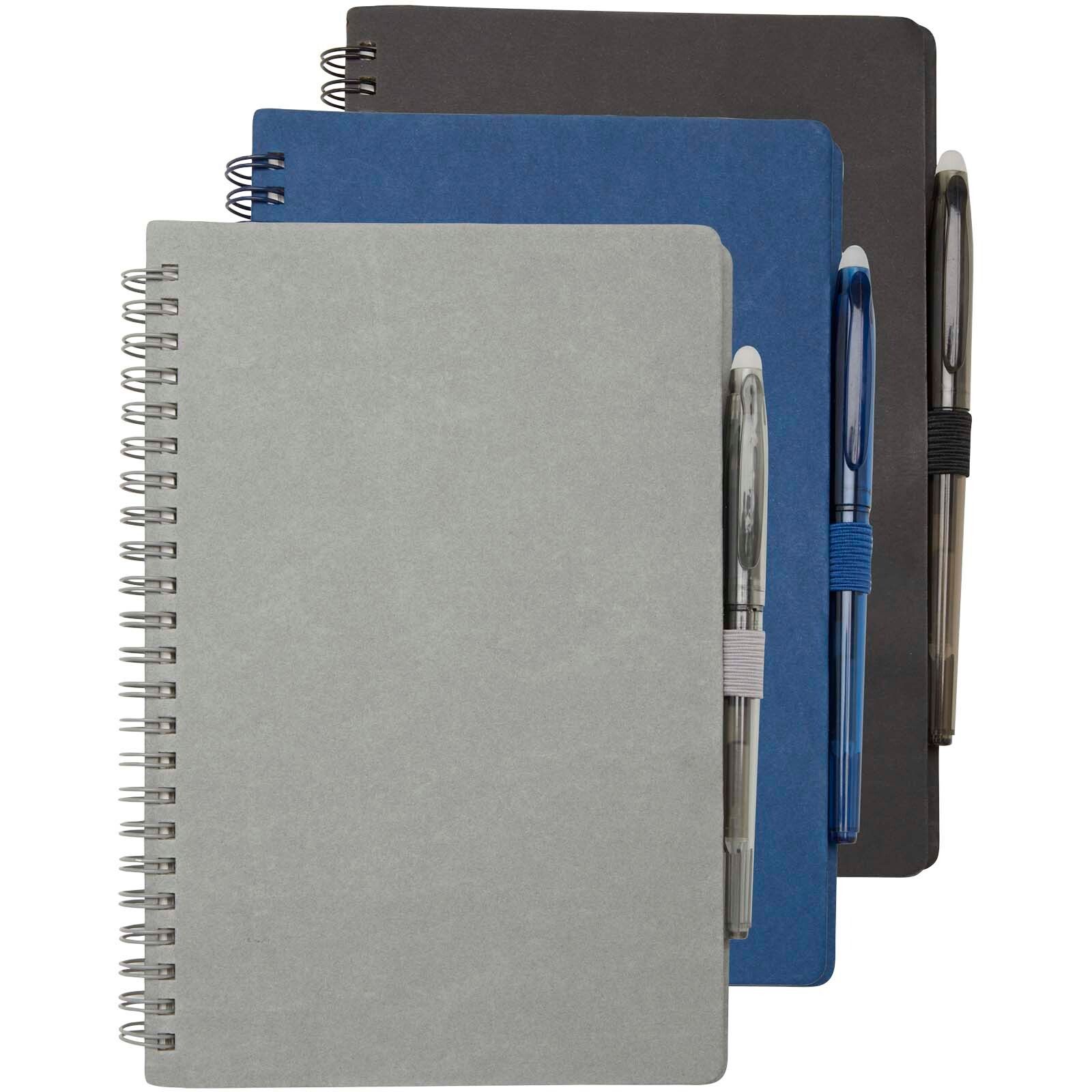 Slate A5 wiederverwendbares Hardcover Notizbuch und Stiftset (schwarze Mine) - navy-283
