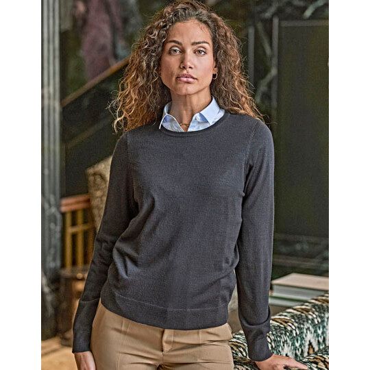 Women´s Crew Neck Sweater - grey melange-129