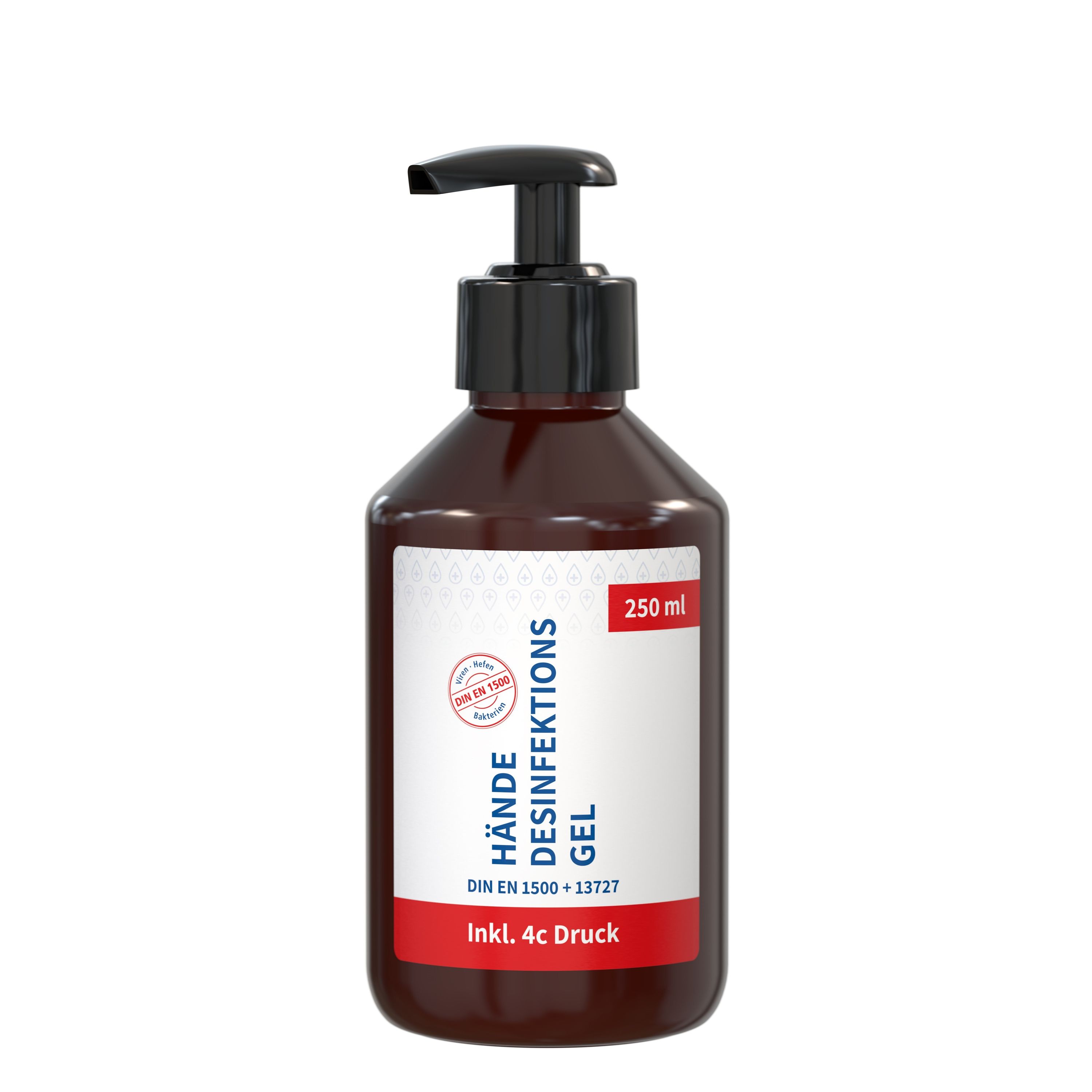 250 ml Spender Hände-Desinfektionsgel (DIN EN 1500) Body Label-324