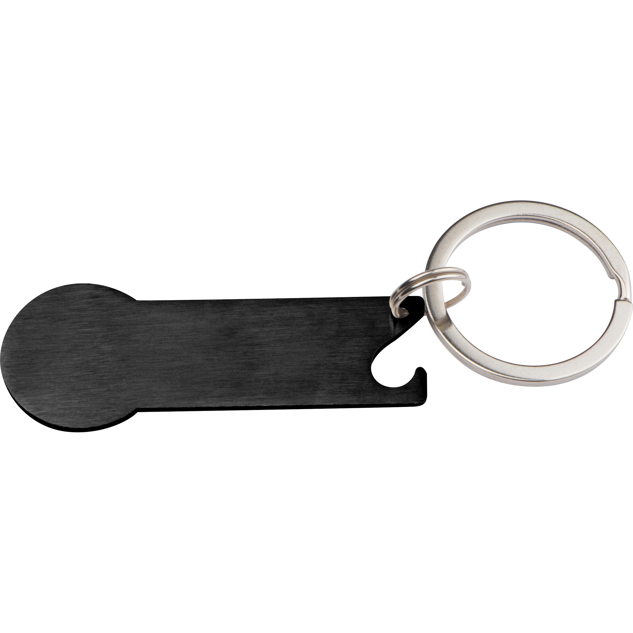 Schlüsselanhänger mit Einkaufschip Stickit - schwarz-454
