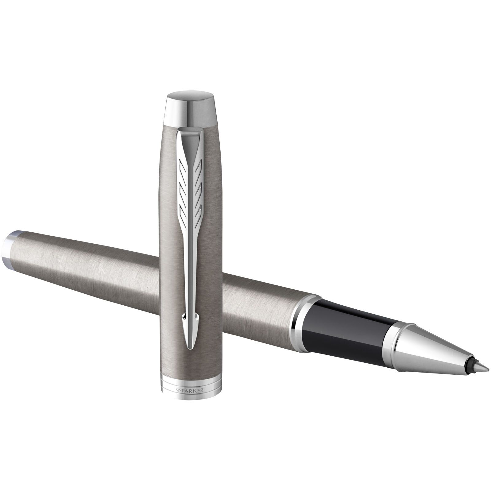 Parker IM Tintenroller (schwarze Mine) - silber-158
