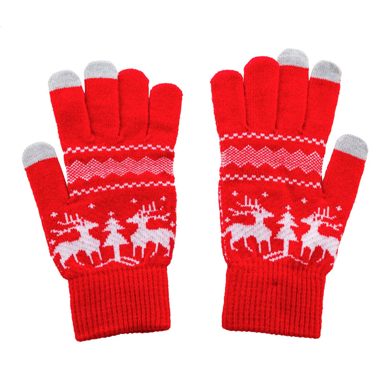 Skandihand Weihnachtliche Touchscreen-Handschuhe - rot-213