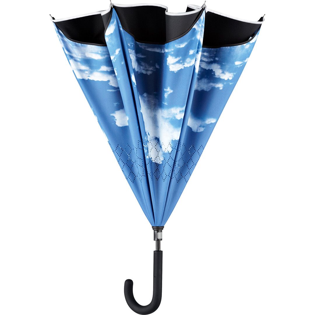 Stockschirm FARE® Contrary Ø109 cm - schwarz - wolken - design-902