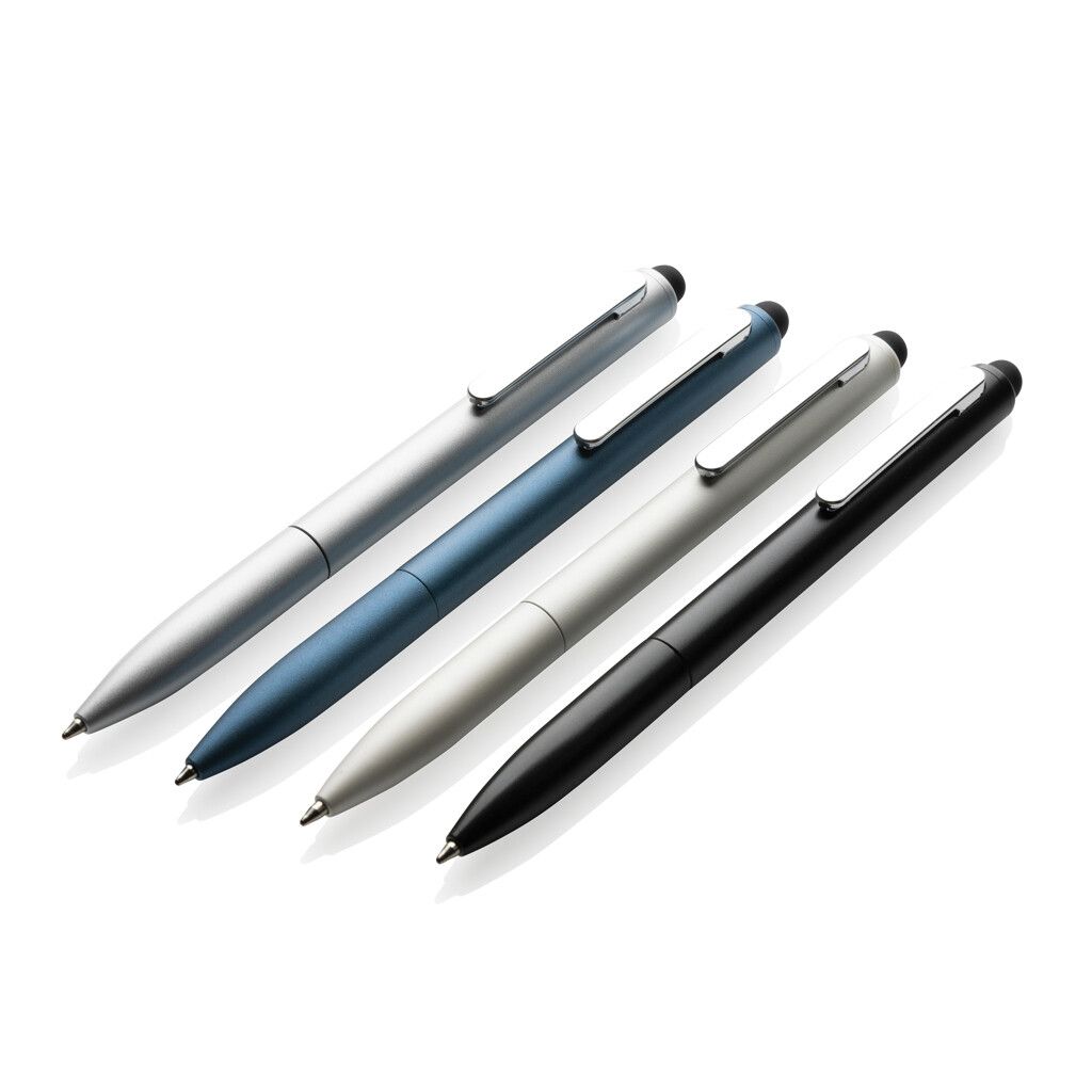 Kymi Stift mit Stylus aus RCS recyceltem Aluminum - silber-133