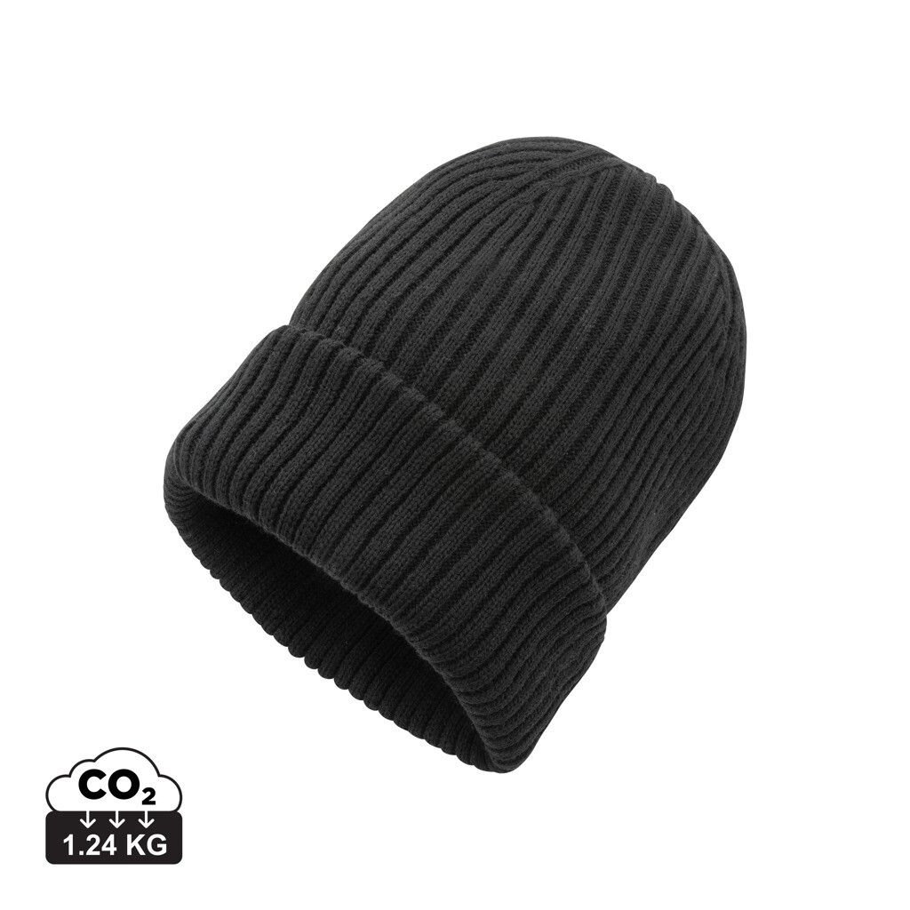 Impact AWARE™ Polylana® doppelt gestrickte Mütze - schwarz-442
