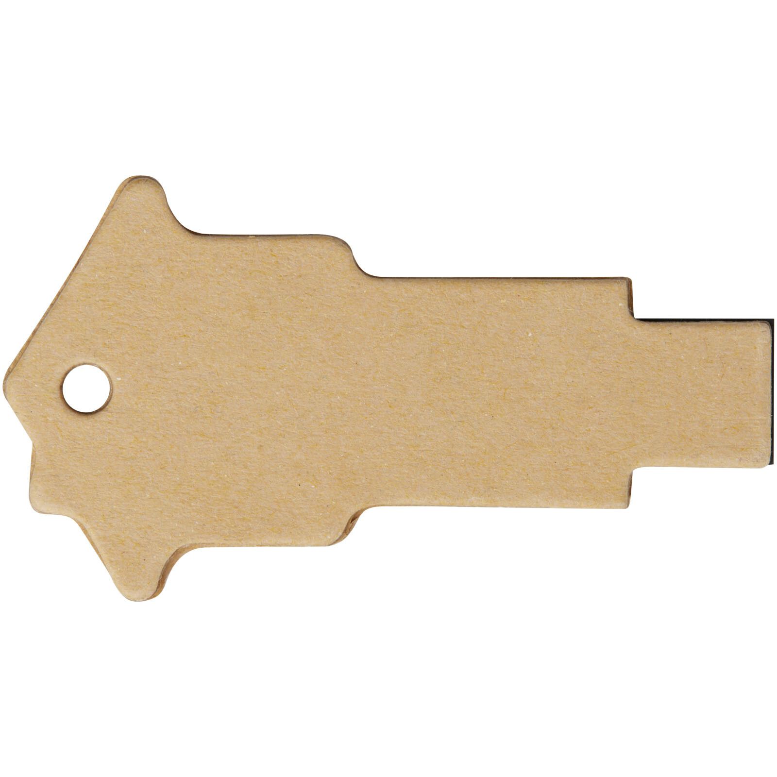 Haus USB-Stick 2.0 aus recyceltem Papier - Kraftpapier - 1 GB-808