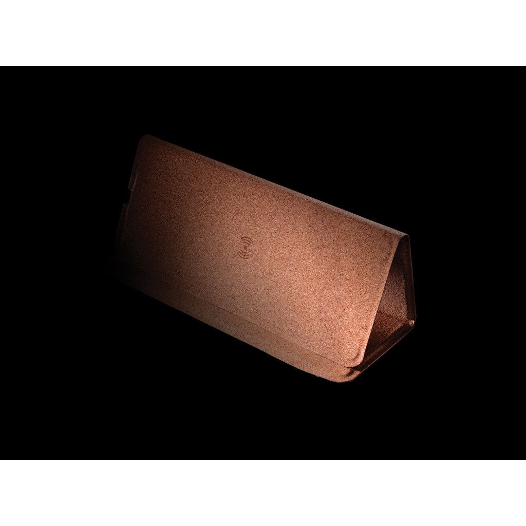 Wireless 10W Kork-Mauspad mit Ladefunktion und Ständer - braun-878