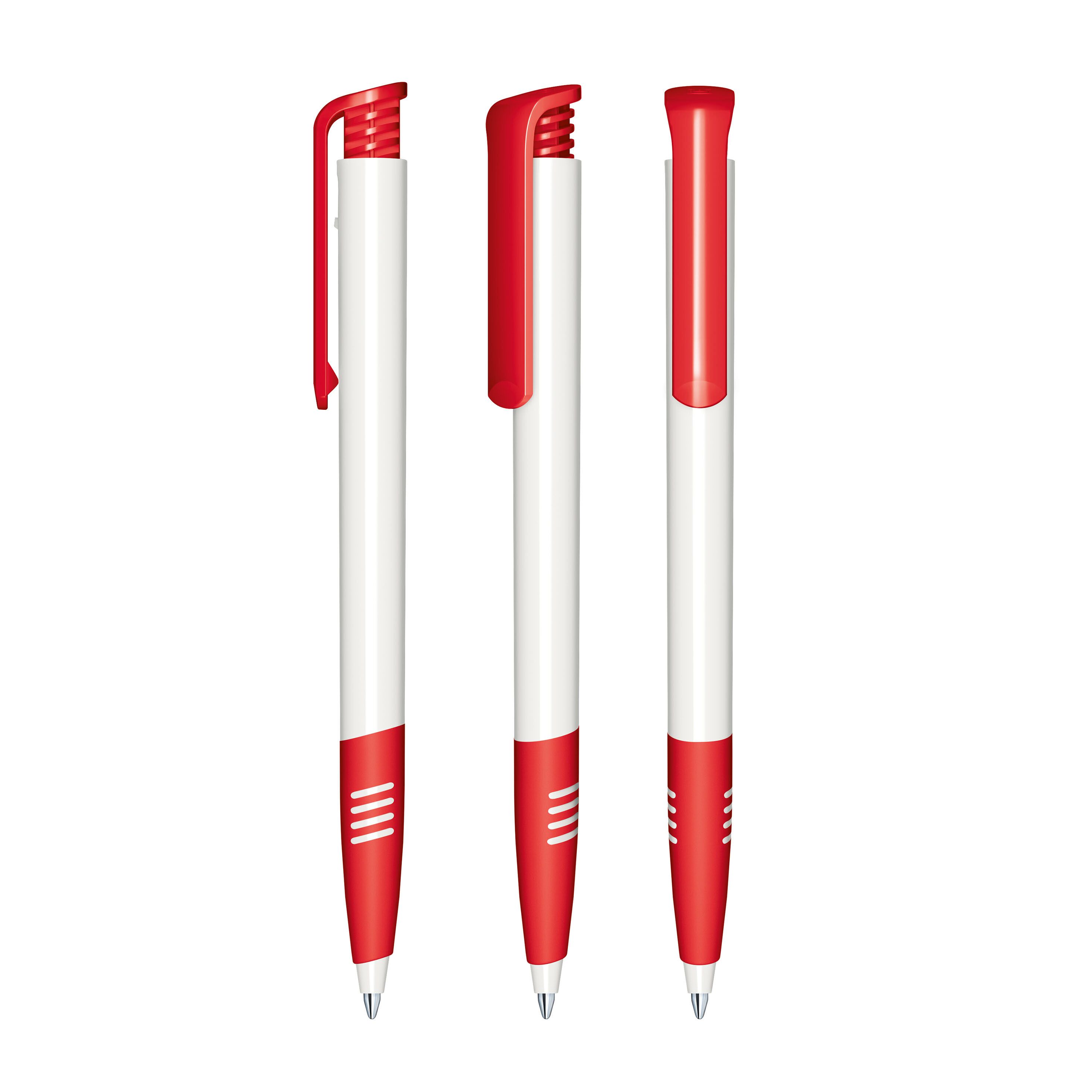 Super Hit Polished Basic SG Druckkugelschreiber - weiß - rot-855
