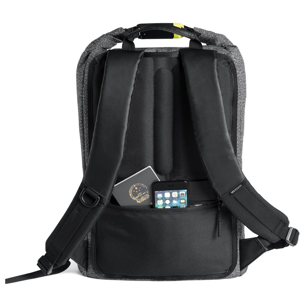 Urban schnitthemmender Anti-Diebstahl-Rucksack - grau-363
